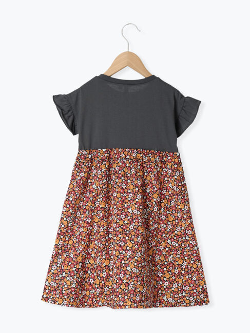 Samansa Mos2 Lagom「☆花柄ドッキングワンピース」|ワンピース|