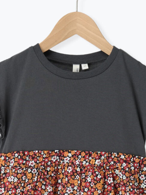 Samansa Mos2 Lagom「☆花柄ドッキングワンピース」|ワンピース|