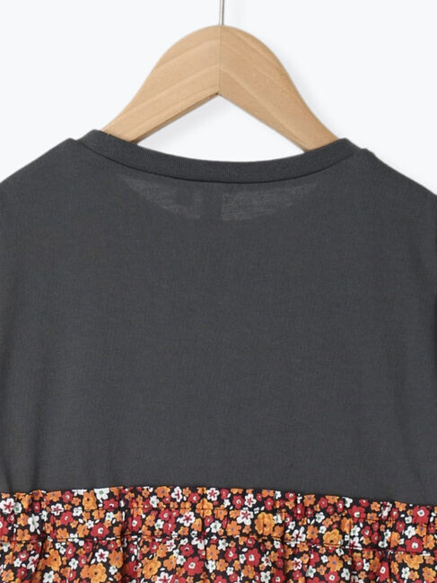 Samansa Mos2 Lagom「☆花柄ドッキングワンピース」|ワンピース|