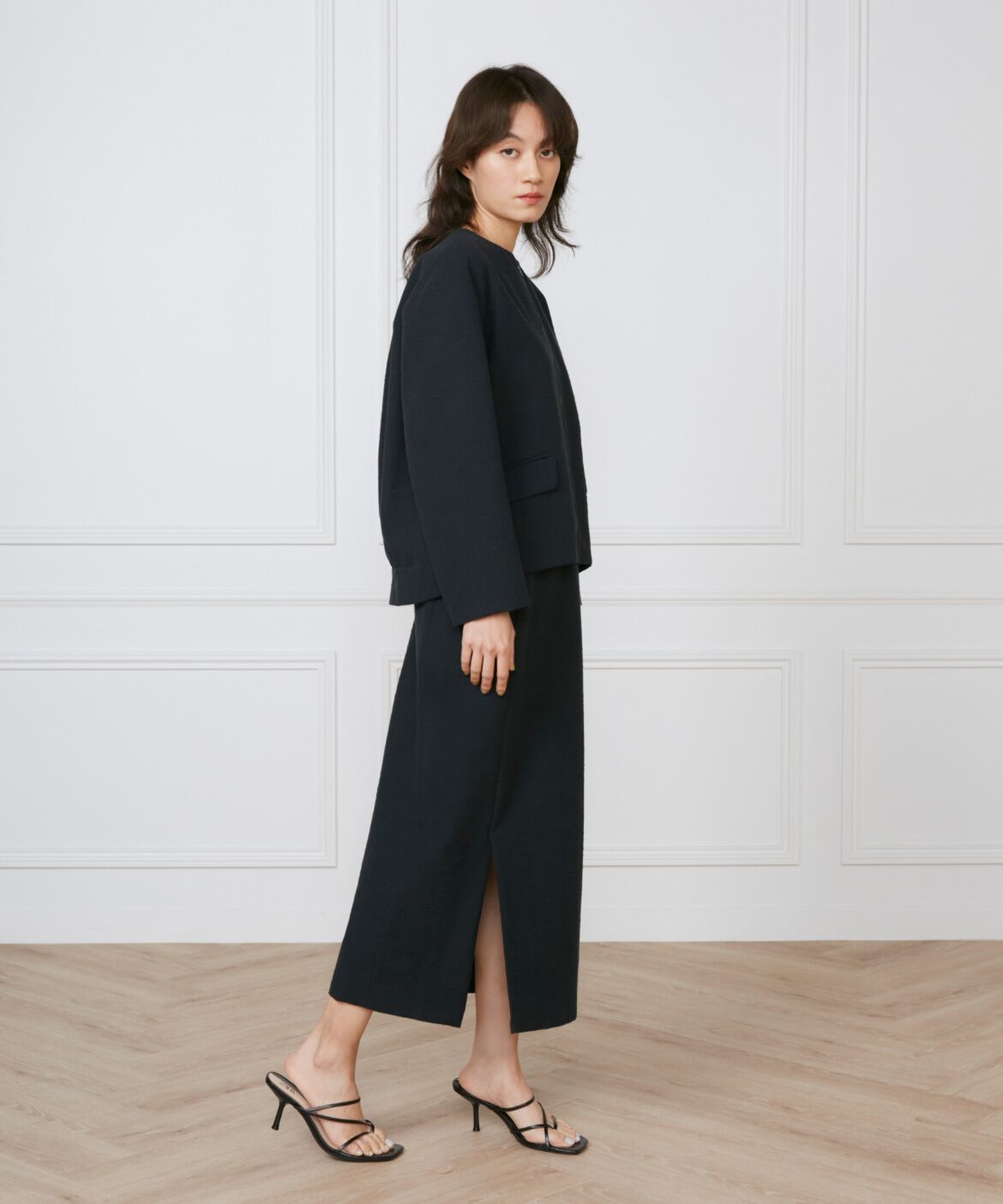 INED「《大きいサイズ》フロントジップブルゾン《la veille by SUPERIOR CLOSET》」|その他|