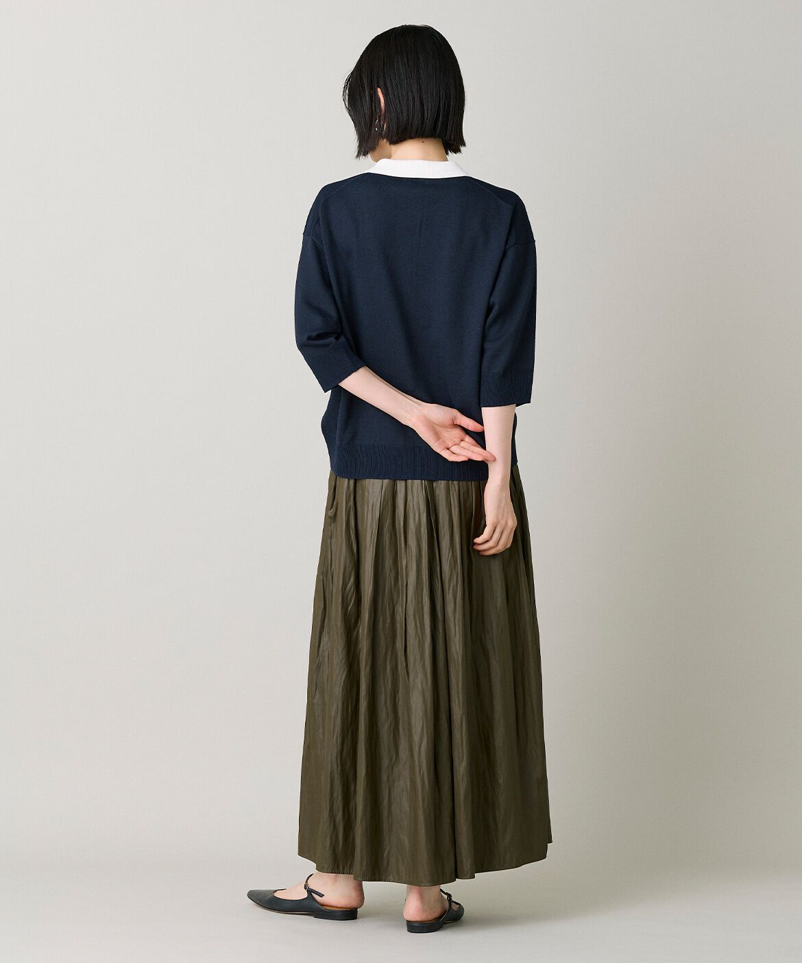 DAY by DAY it&rsquo;s international「配色ニットポロ｜大人の日常を上品に彩るポロニット」|ニット・セーター|