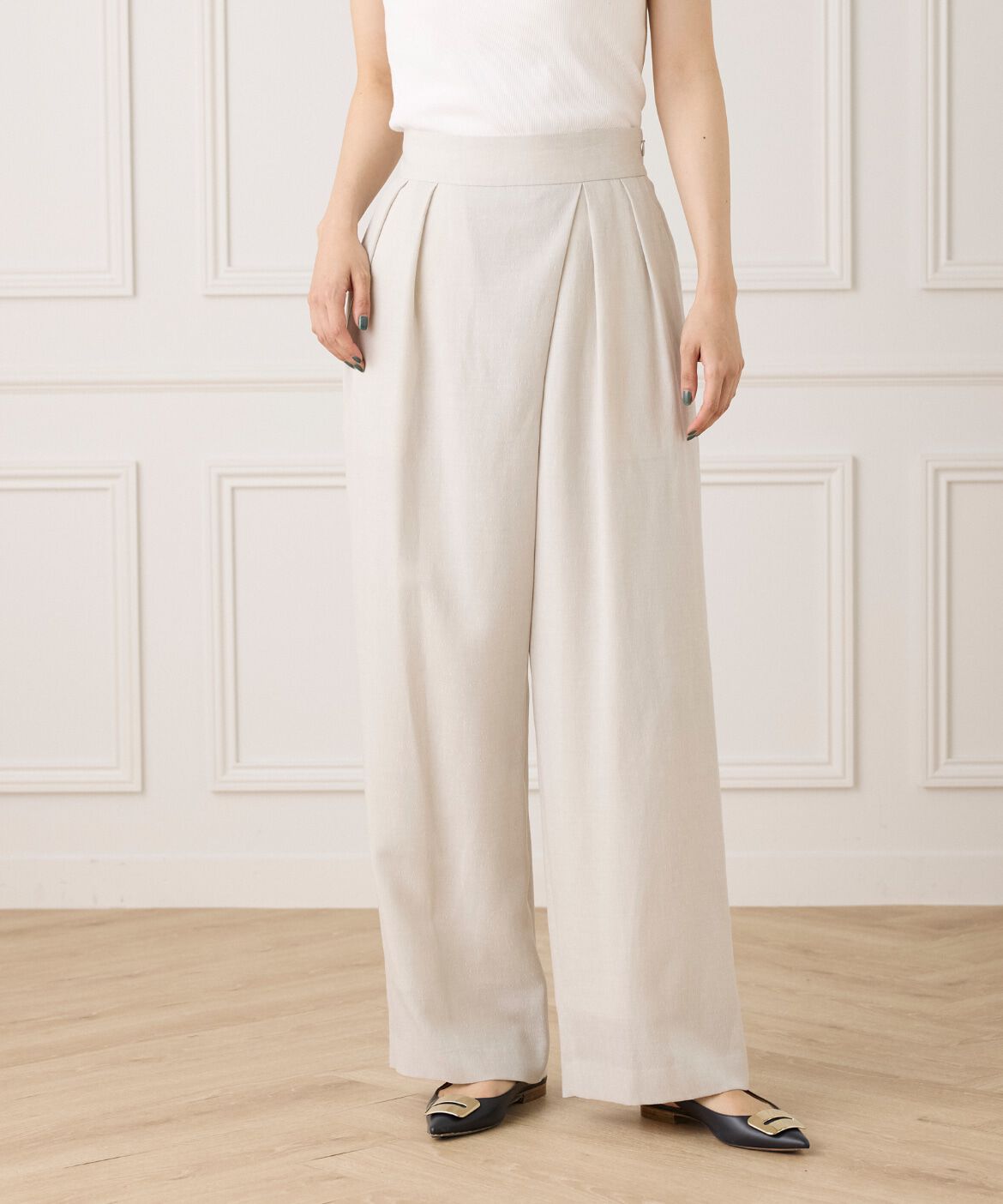 INED「《大きいサイズ》ラップパンツ《la veille by SUPERIOR CLOSET》」|その他|