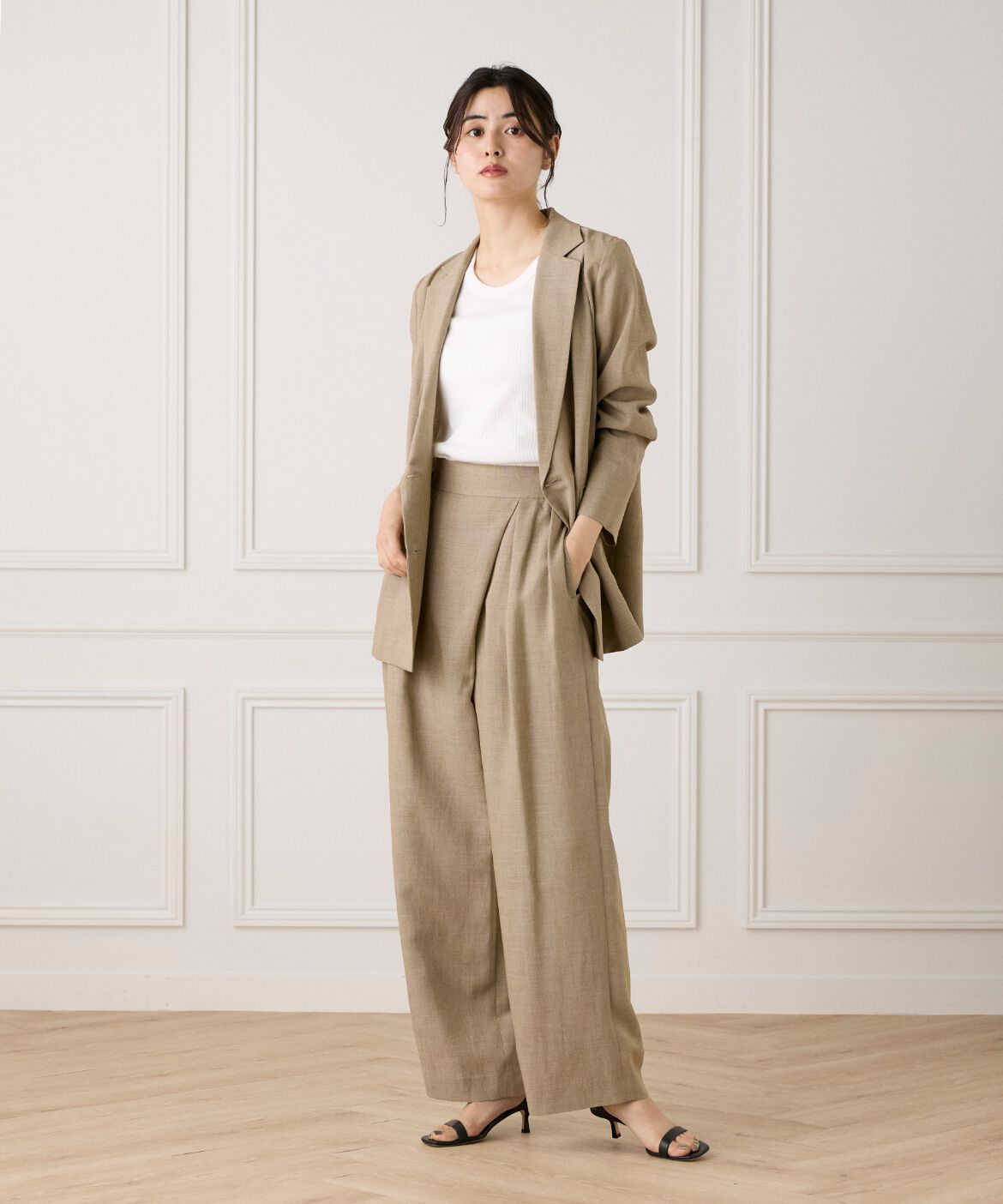 INED「《大きいサイズ》ラップパンツ《la veille by SUPERIOR CLOSET》」|その他|