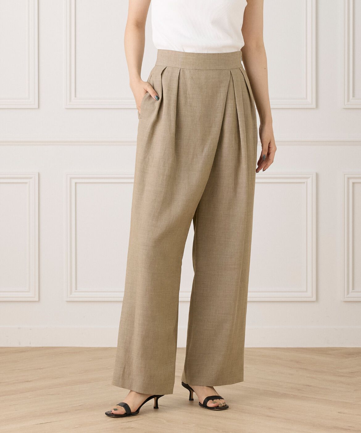 INED「《大きいサイズ》ラップパンツ《la veille by SUPERIOR CLOSET》」|その他|