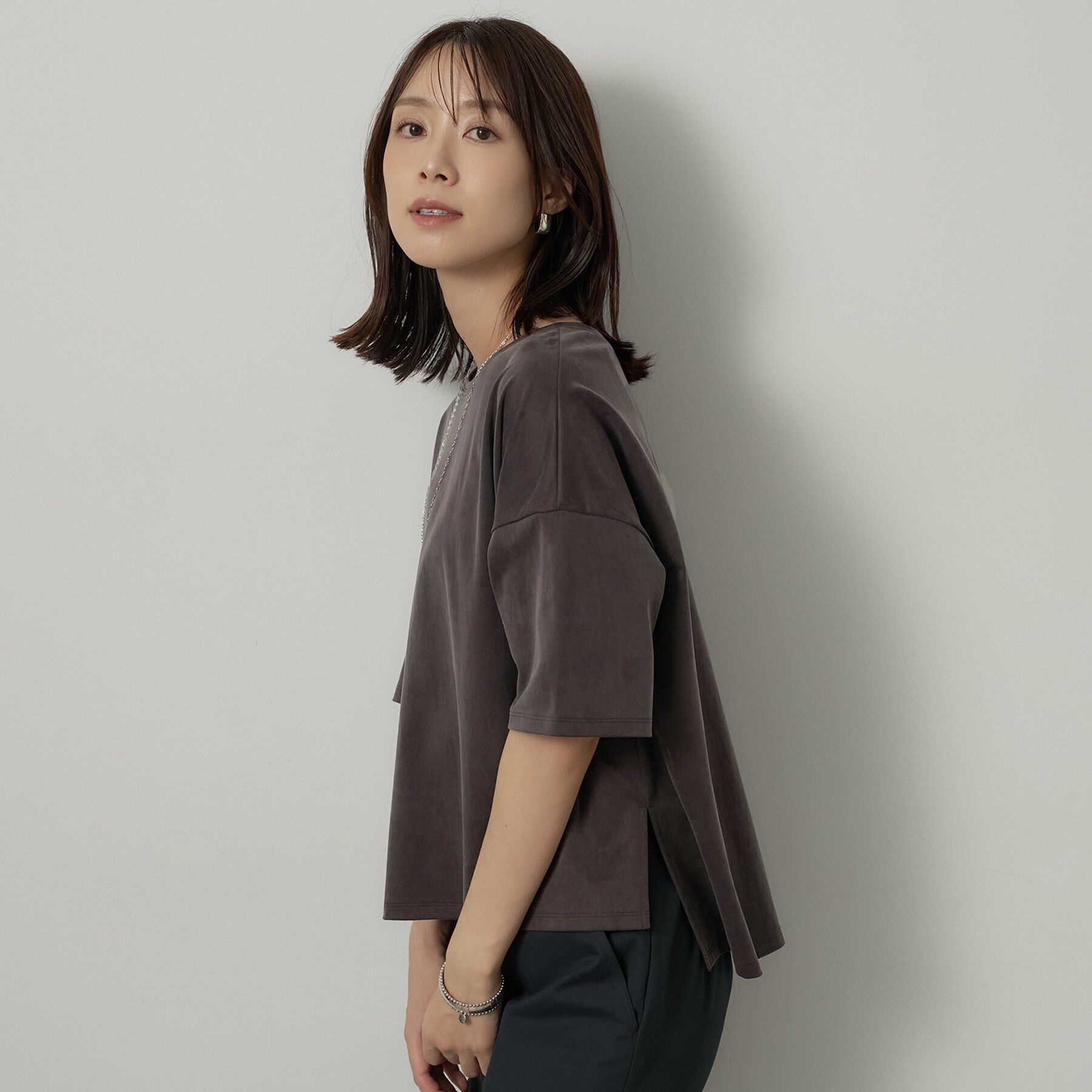 UNTITLED「【セットアップ可/接触冷感】ヴィンテージライクプルオーバー」|Tシャツ・カットソー|