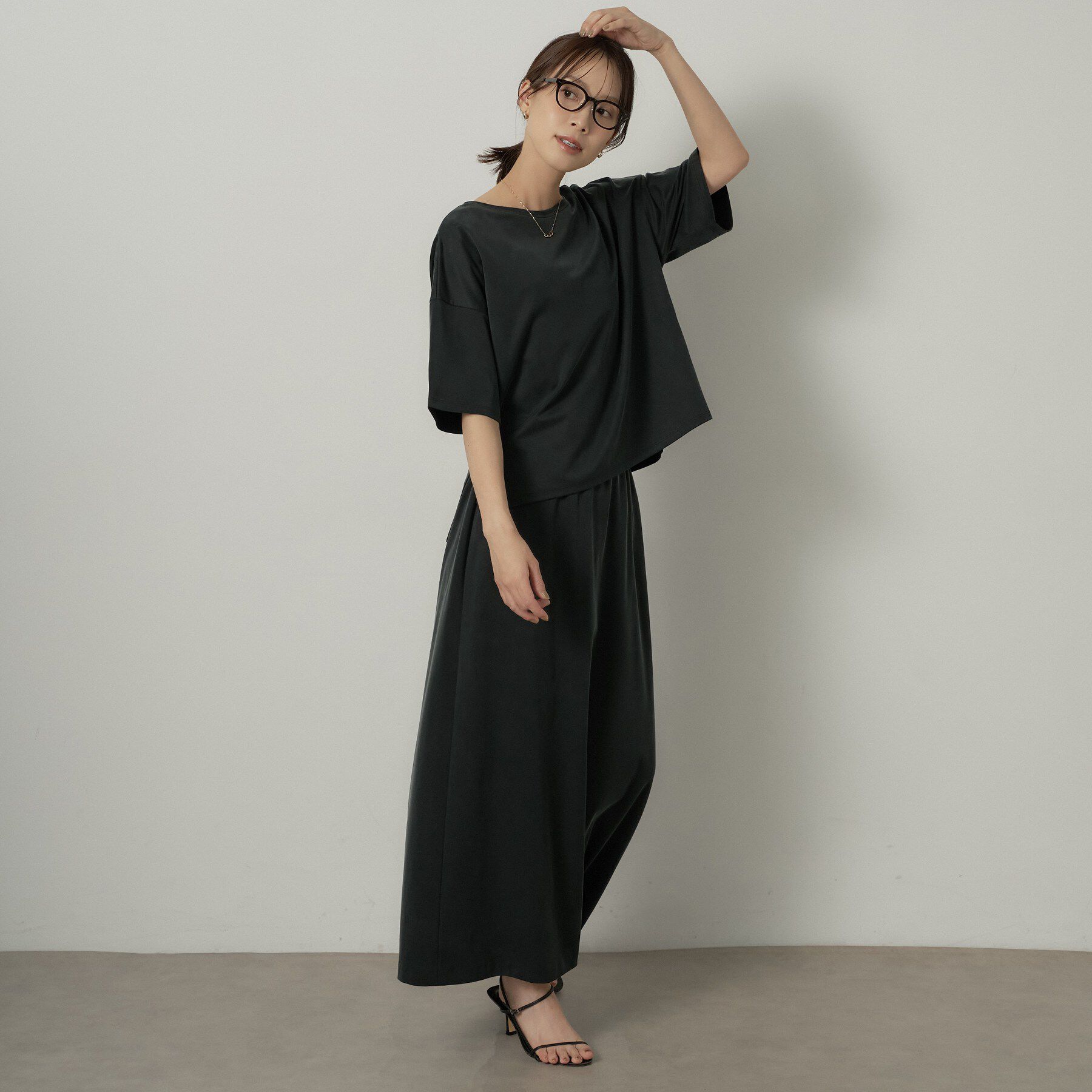 UNTITLED「【セットアップ可/接触冷感】ヴィンテージライクプルオーバー」|Tシャツ・カットソー|