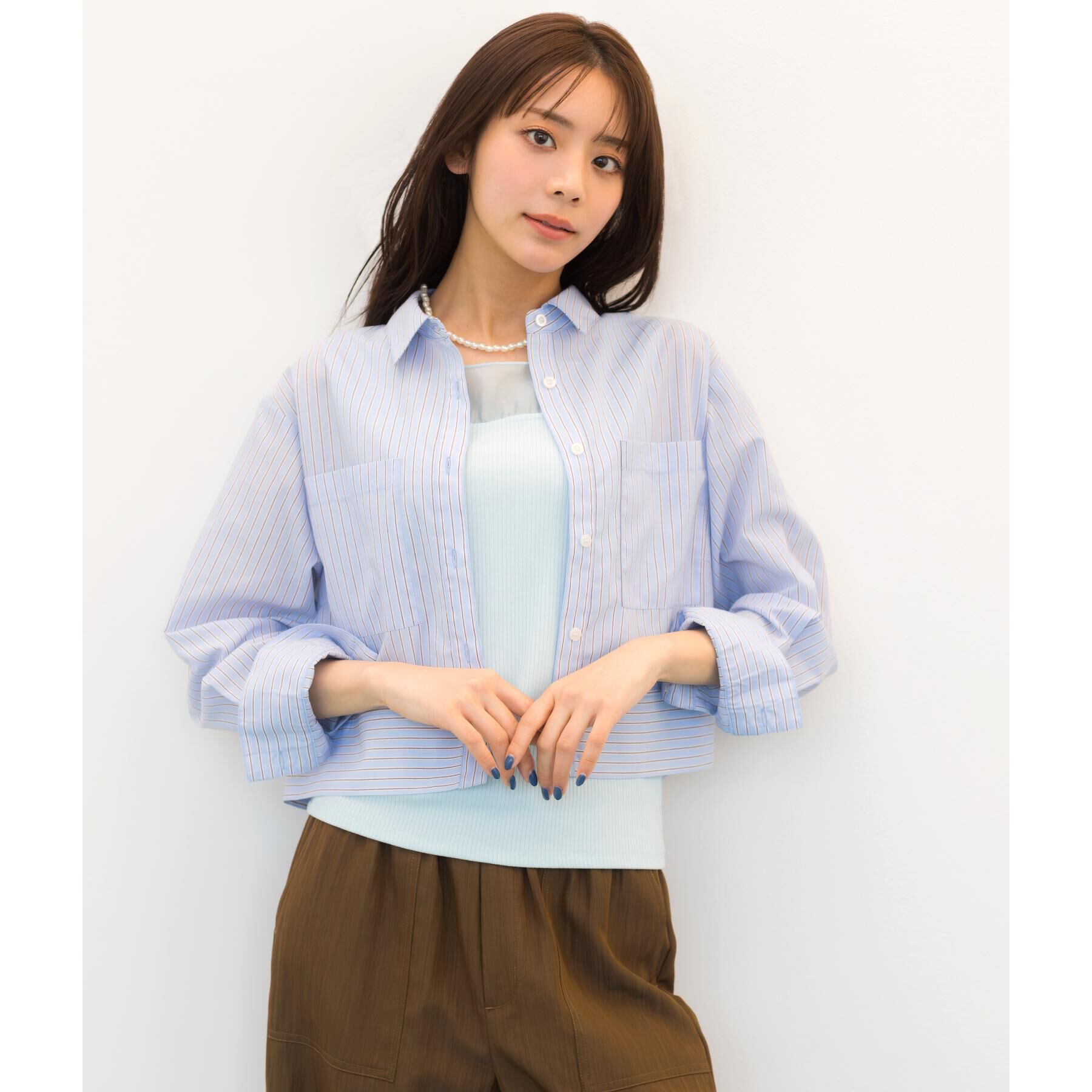 grove「【貴島明日香さん着用】シアードッキングスクエアタンク」|キャミソール|