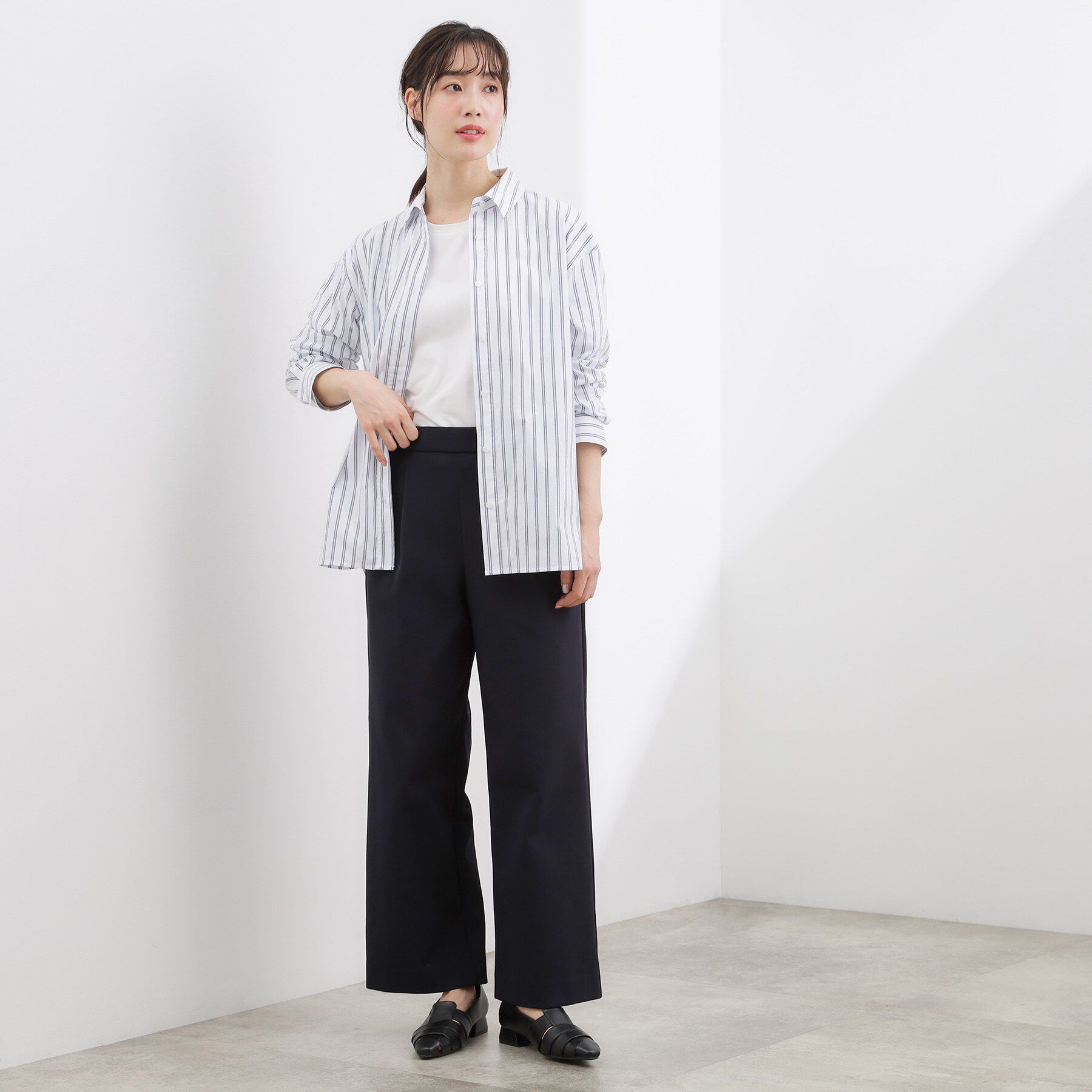 grove「羽織としても大活躍！驚きの伸びを備えたコットンナイロンストレッチシャツ」|シャツ・ブラウス|
