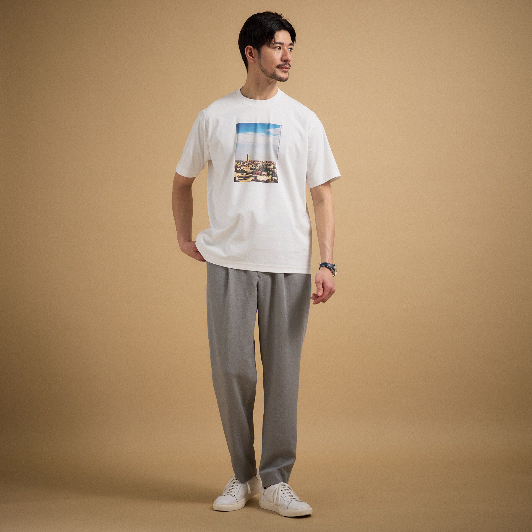 TAKEO KIKUCHI「マラケシュ フォト Tシャツ」|Tシャツ・カットソー|