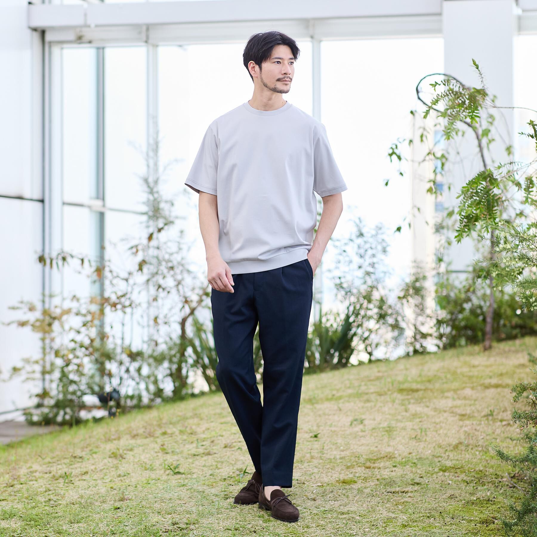TAKEO KIKUCHI「リネンライクカルゼイージーパンツ」|その他|