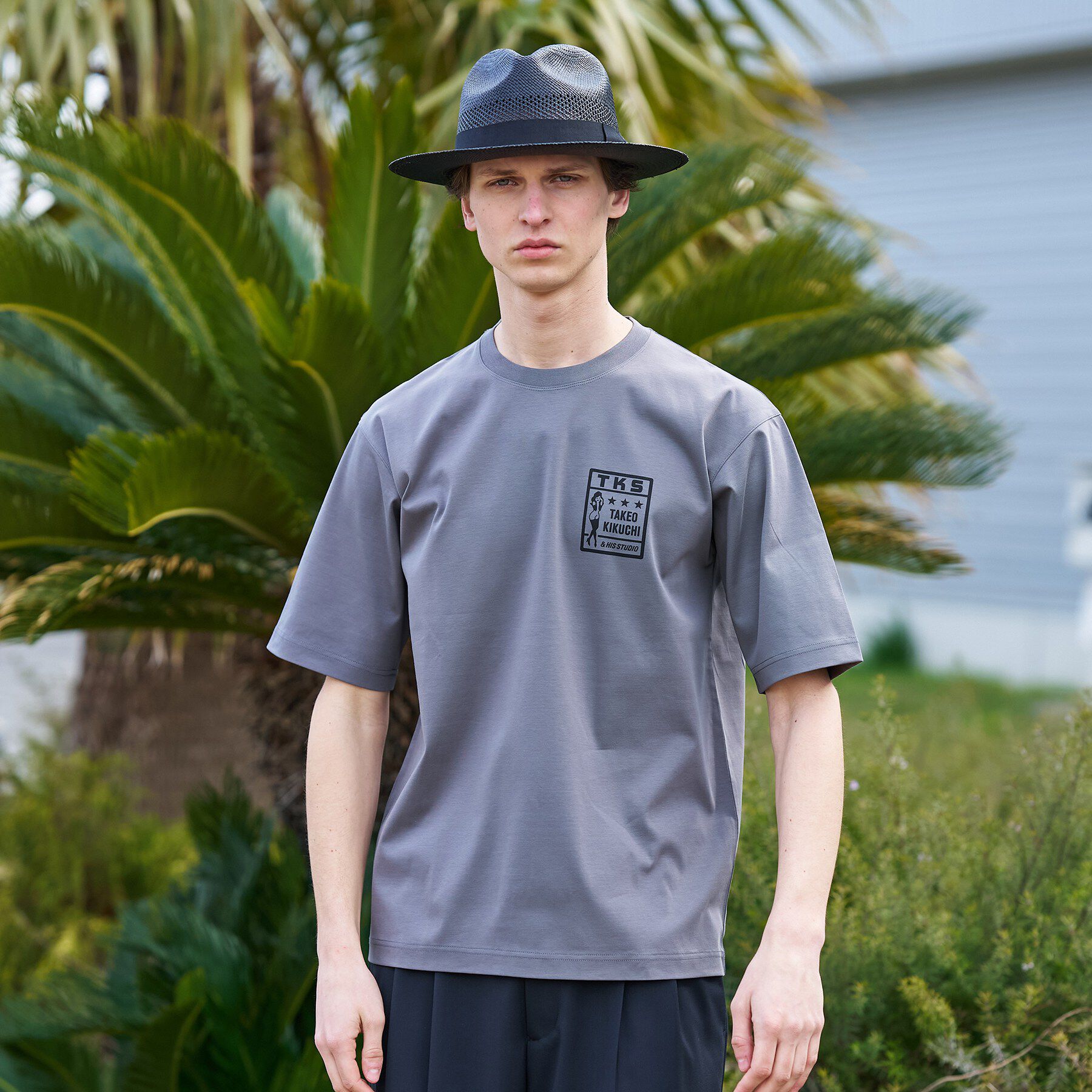 TAKEO KIKUCHI「【BOWLER HAT LABEL】アイスクリアコットン ラッキーセブン 半袖Tシャツ」|Tシャツ・カットソー|
