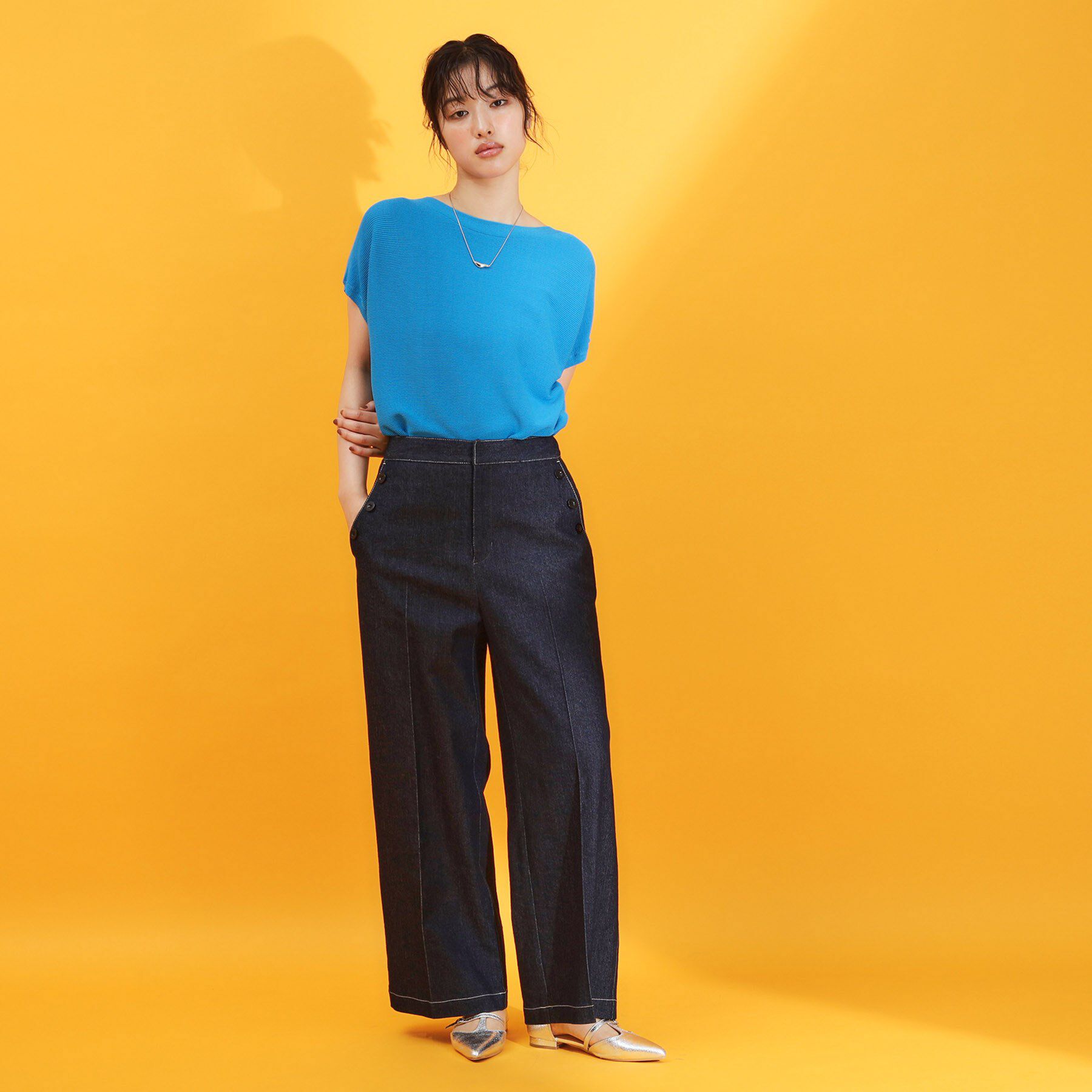 THE SHOP TK「【6色展開】さらさらフレンチニット【毛玉になりにくい/洗濯機OK】」|ニット・セーター|