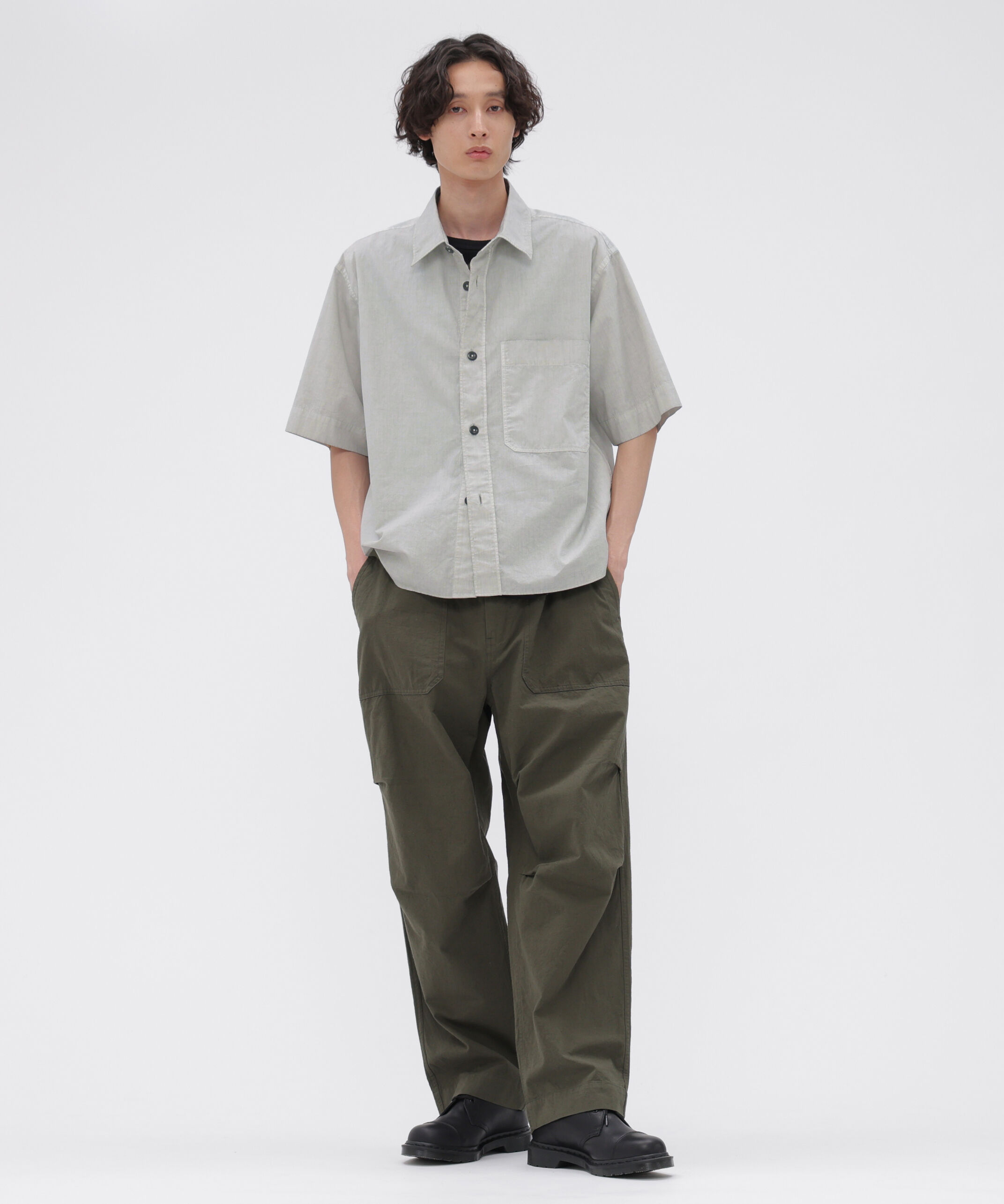 MHL.「CARBON DYED COTTON POLIN SHIRT」|シャツ・ブラウス|