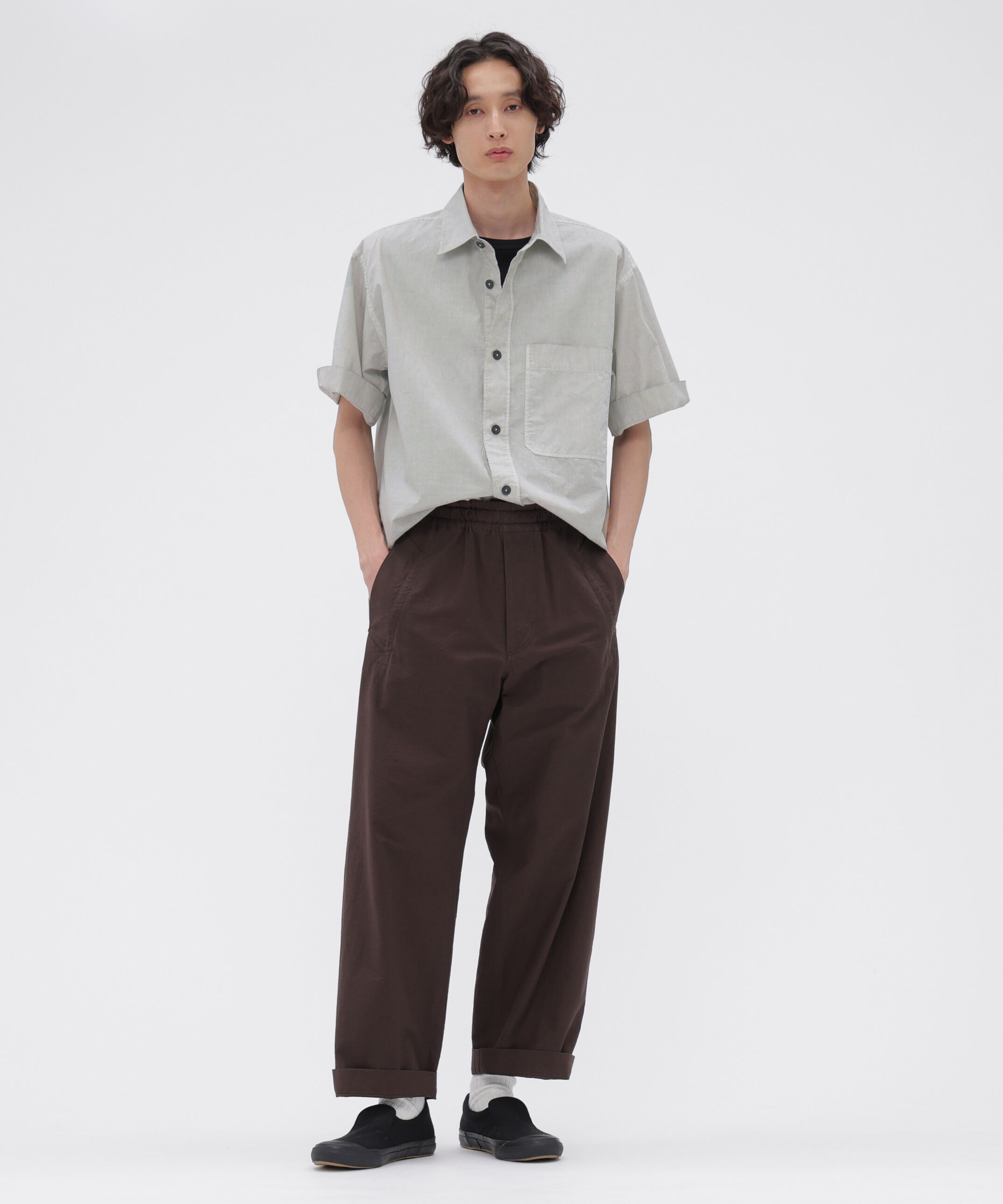 MHL.「CARBON DYED COTTON POLIN SHIRT」|シャツ・ブラウス|
