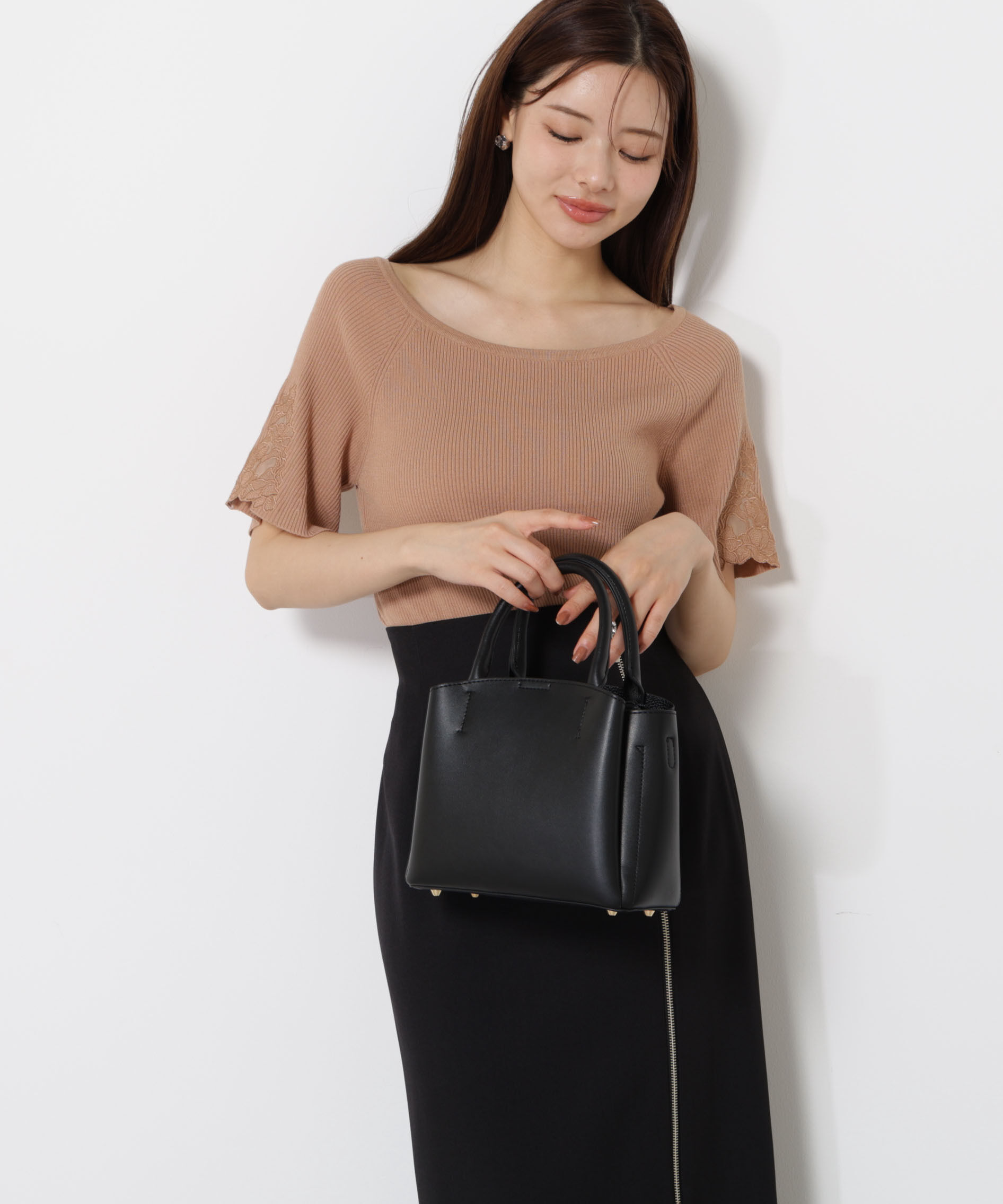 PROPORTION BODY DRESSING「エンブロイダリースリーブニット」|ニット・セーター|