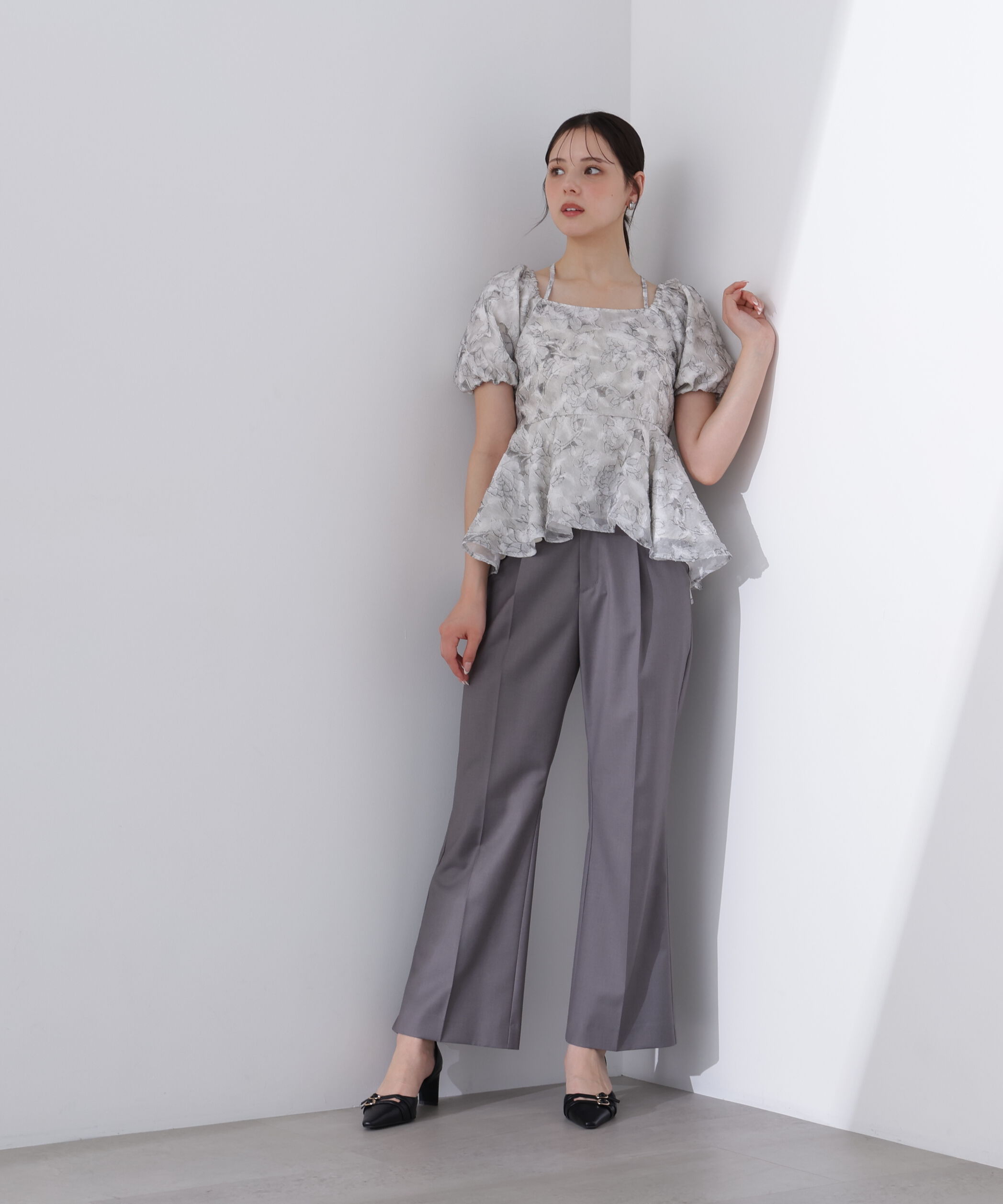 PROPORTION BODY DRESSING「バルーンスリーブペプラムセットアップ」|ワンピース|
