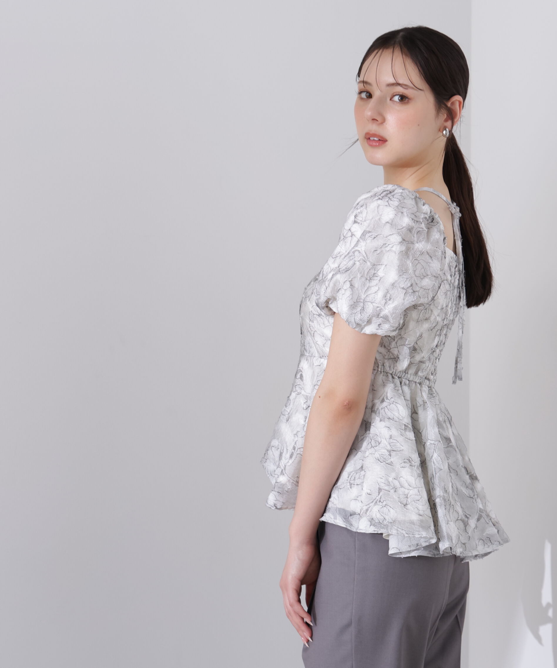 PROPORTION BODY DRESSING「バルーンスリーブペプラムセットアップ」|ワンピース|
