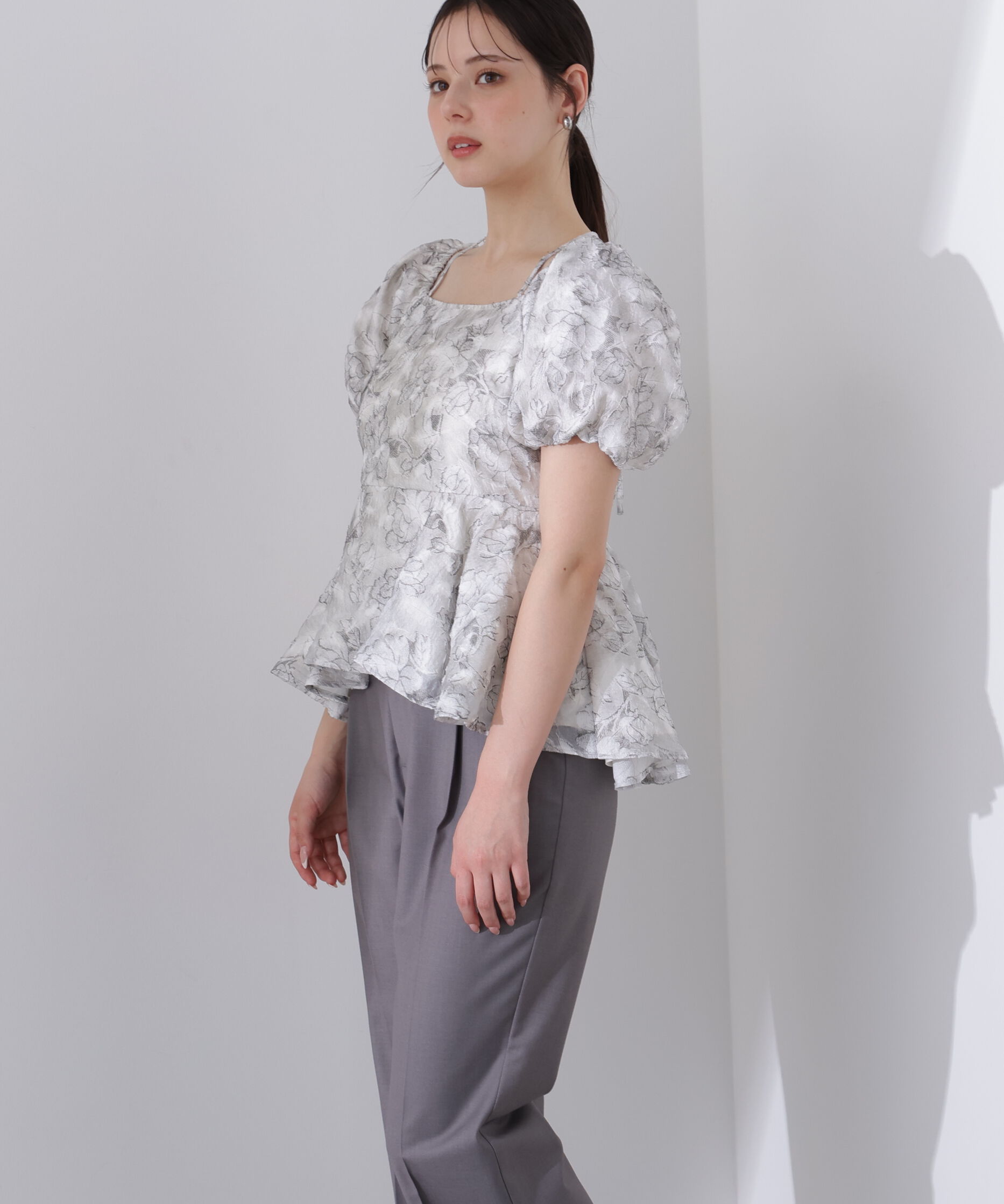 PROPORTION BODY DRESSING「バルーンスリーブペプラムセットアップ」|ワンピース|