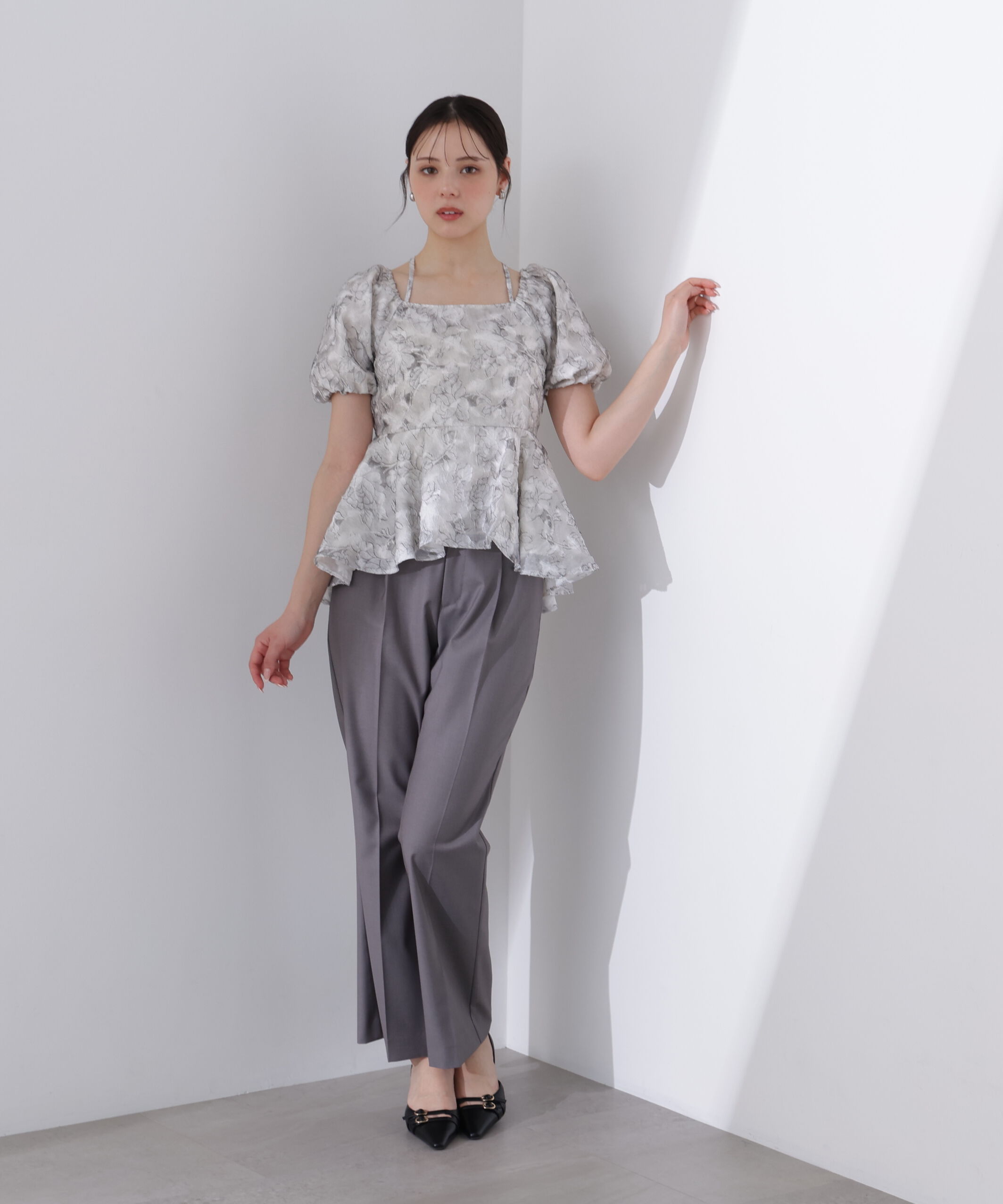 PROPORTION BODY DRESSING「バルーンスリーブペプラムセットアップ」|ワンピース|