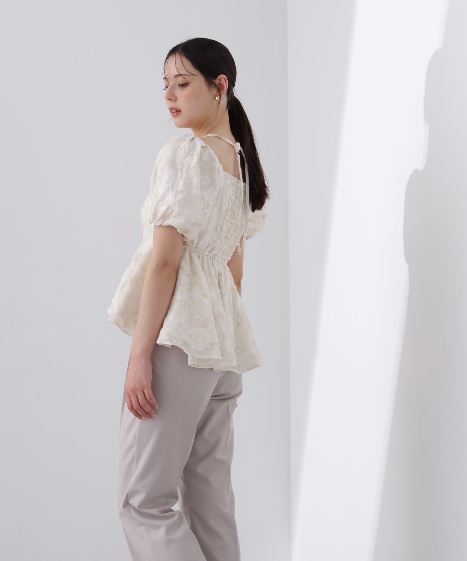PROPORTION BODY DRESSING「バルーンスリーブペプラムセットアップ」|ワンピース|