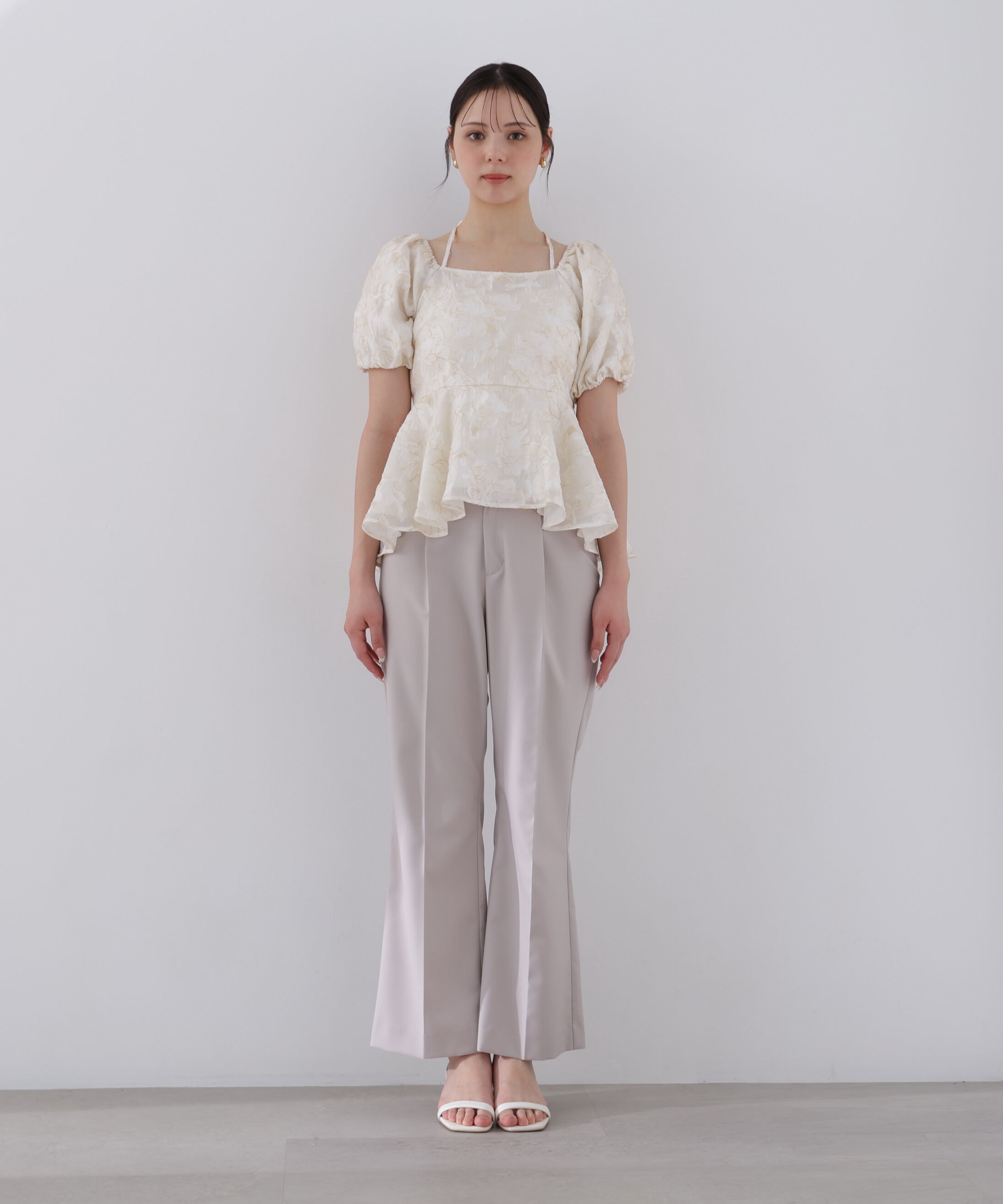 PROPORTION BODY DRESSING「バルーンスリーブペプラムセットアップ」|ワンピース|