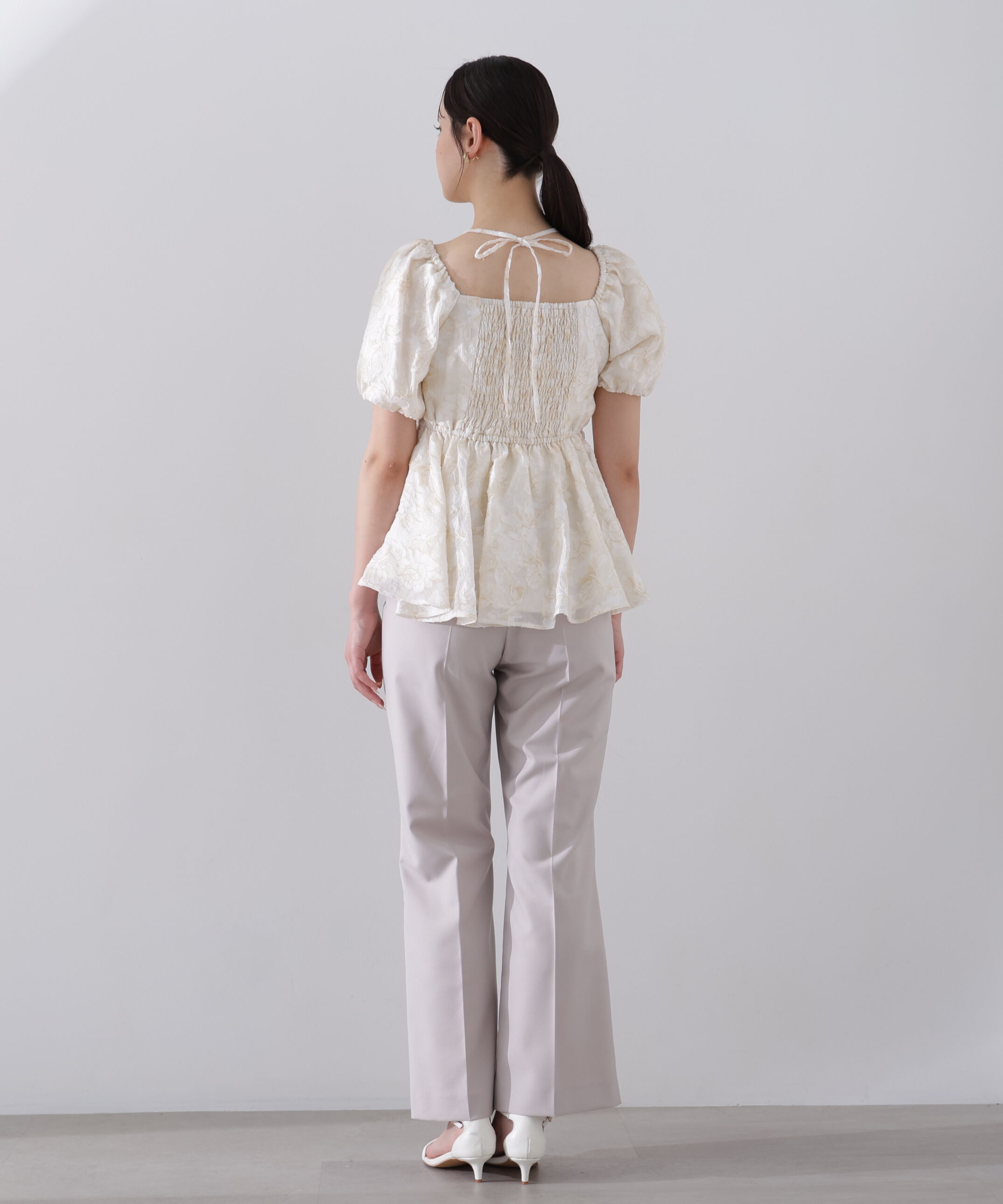 PROPORTION BODY DRESSING「バルーンスリーブペプラムセットアップ」|ワンピース|