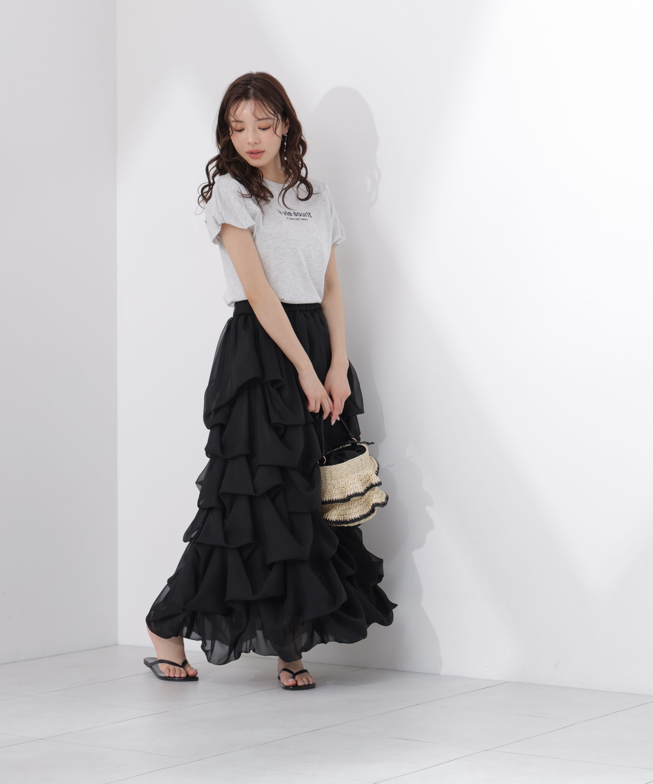 PROPORTION BODY DRESSING「＜山内ともなさんコラボ＞タックバルーンスカート」|スカート|