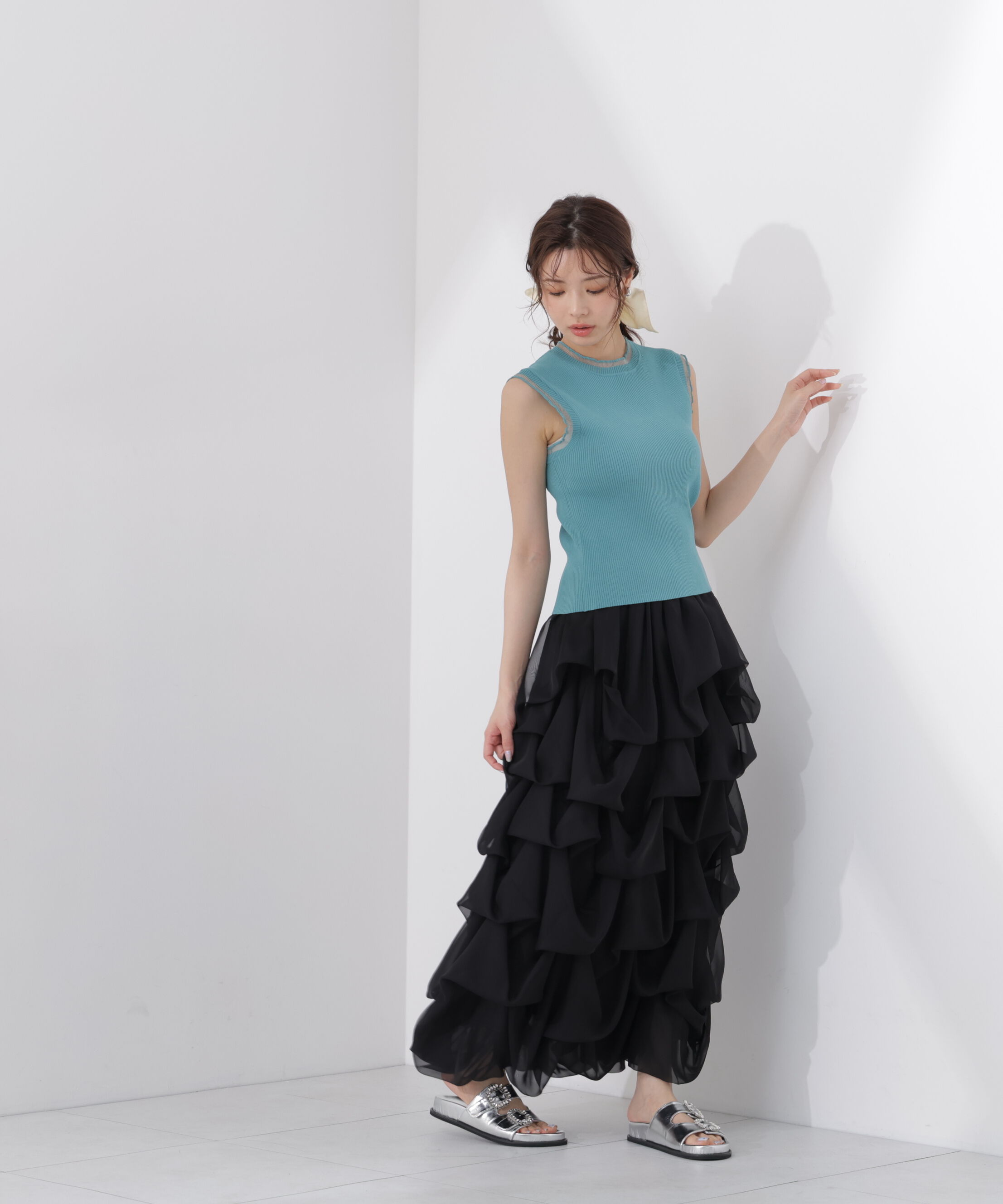 PROPORTION BODY DRESSING「＜山内ともなさんコラボ＞タックバルーンスカート」|スカート|