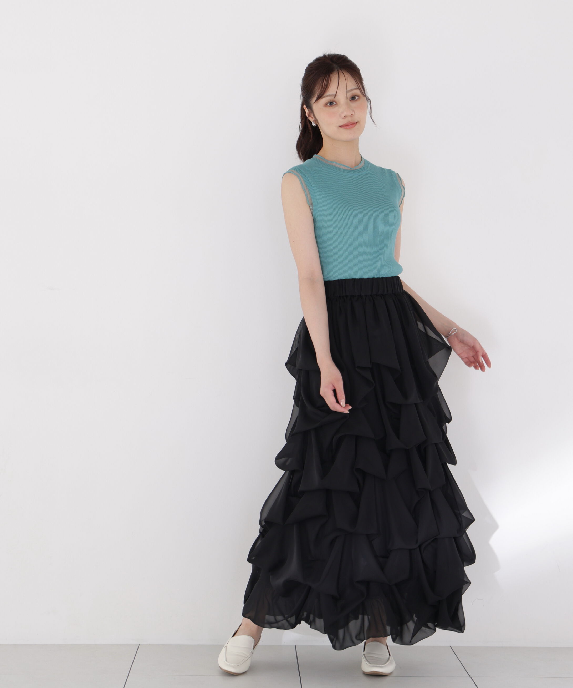 PROPORTION BODY DRESSING「＜山内ともなさんコラボ＞タックバルーンスカート」|スカート|