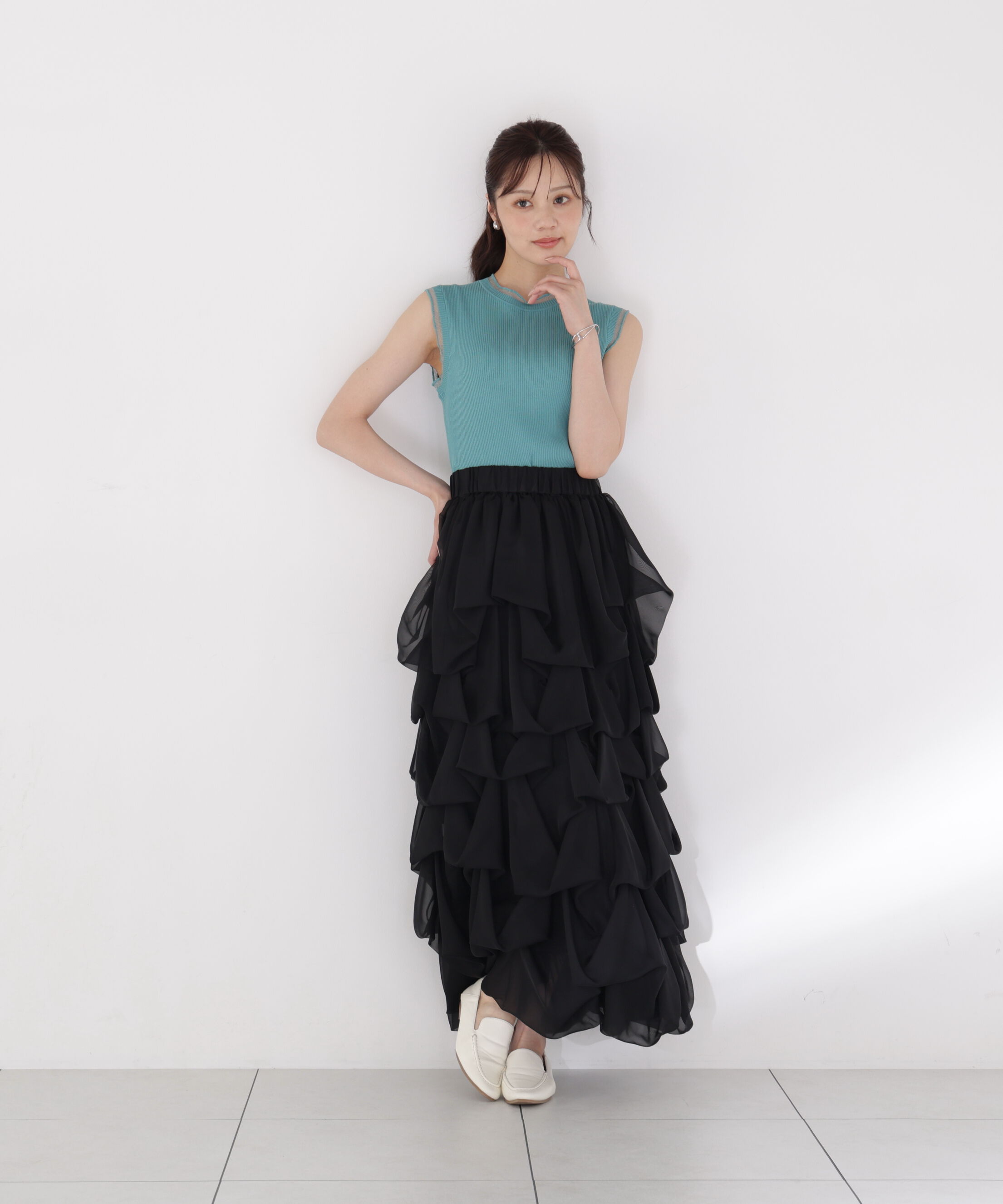 PROPORTION BODY DRESSING「＜山内ともなさんコラボ＞タックバルーンスカート」|スカート|