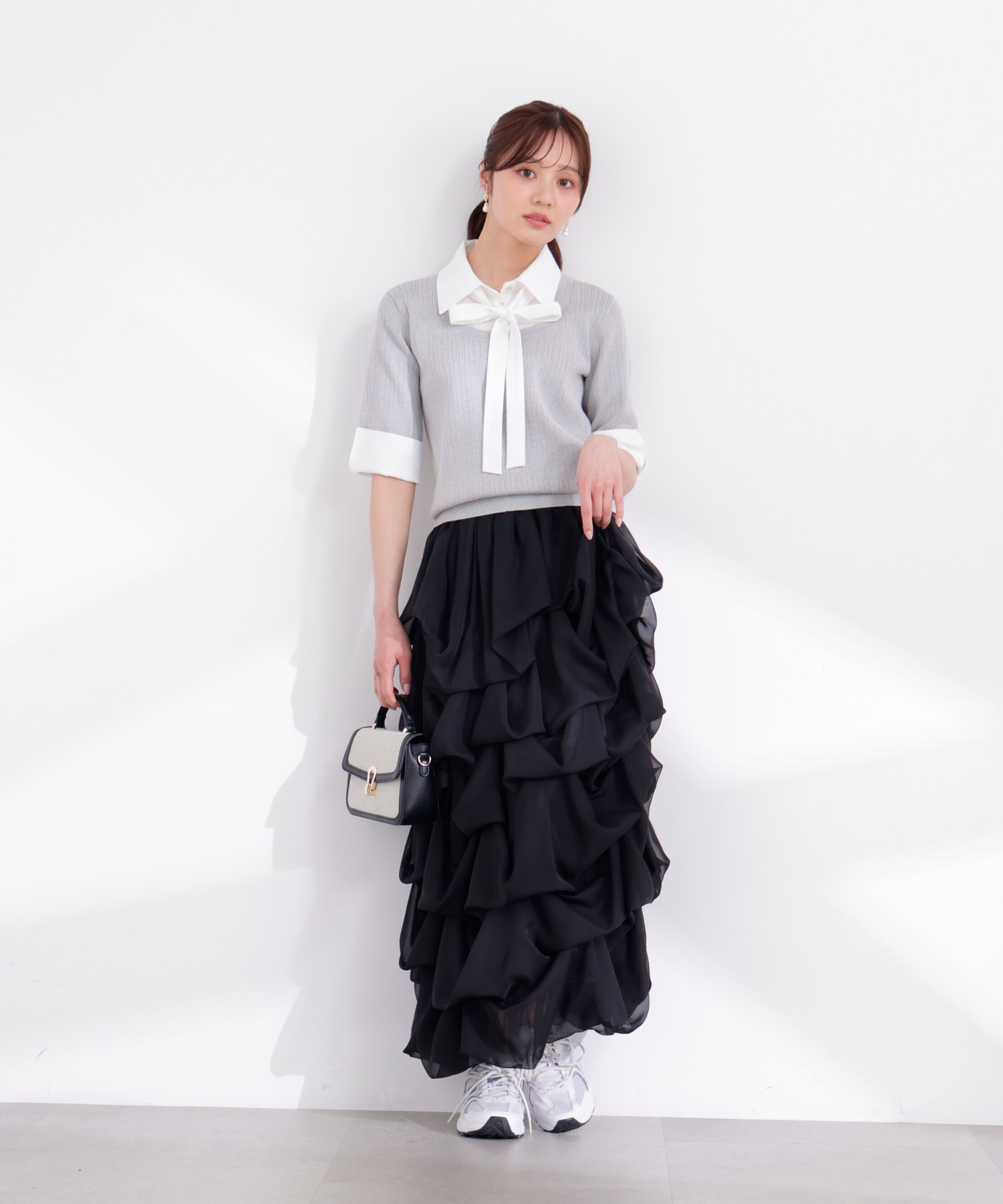 PROPORTION BODY DRESSING「＜山内ともなさんコラボ＞タックバルーンスカート」|スカート|