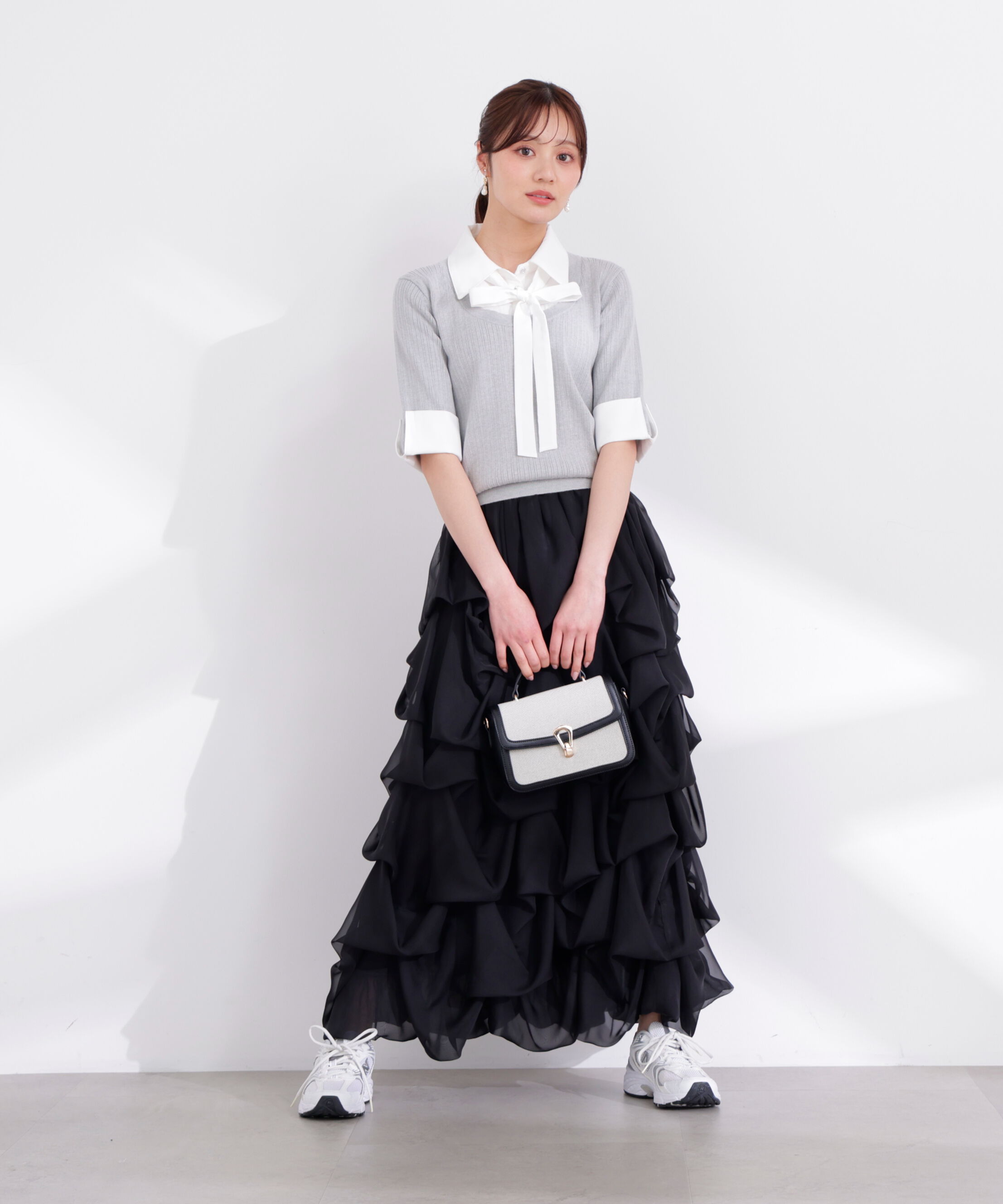 PROPORTION BODY DRESSING「＜山内ともなさんコラボ＞タックバルーンスカート」|スカート|