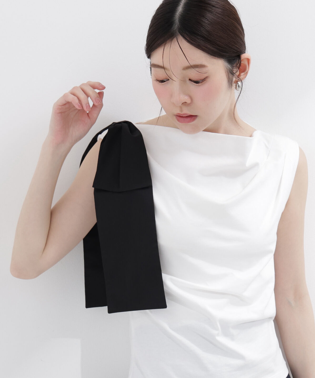 PROPORTION BODY DRESSING「アシメリボンカットソー」|Tシャツ・カットソー|