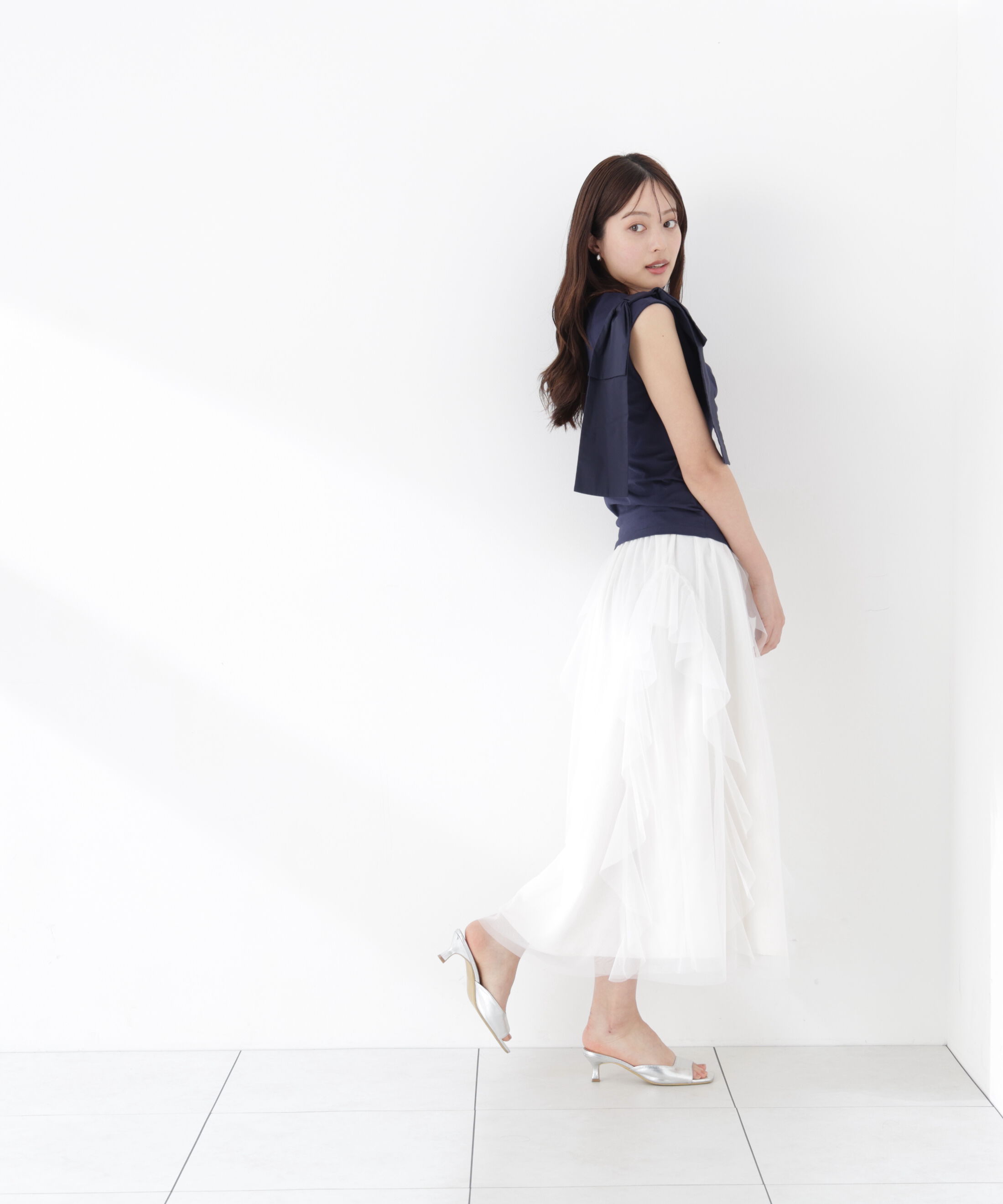 PROPORTION BODY DRESSING「アシメリボンカットソー」|Tシャツ・カットソー|