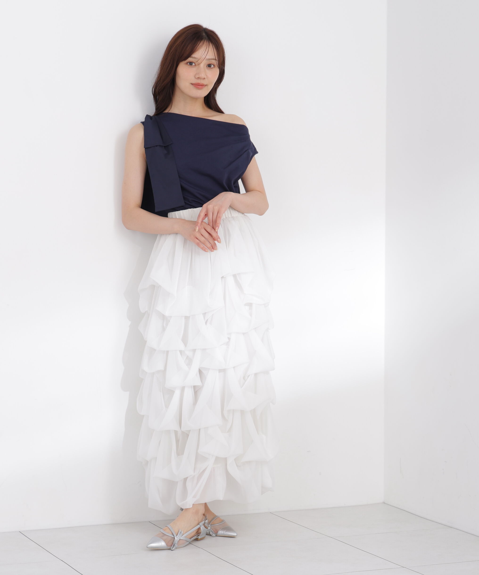 PROPORTION BODY DRESSING「アシメリボンカットソー」|Tシャツ・カットソー|