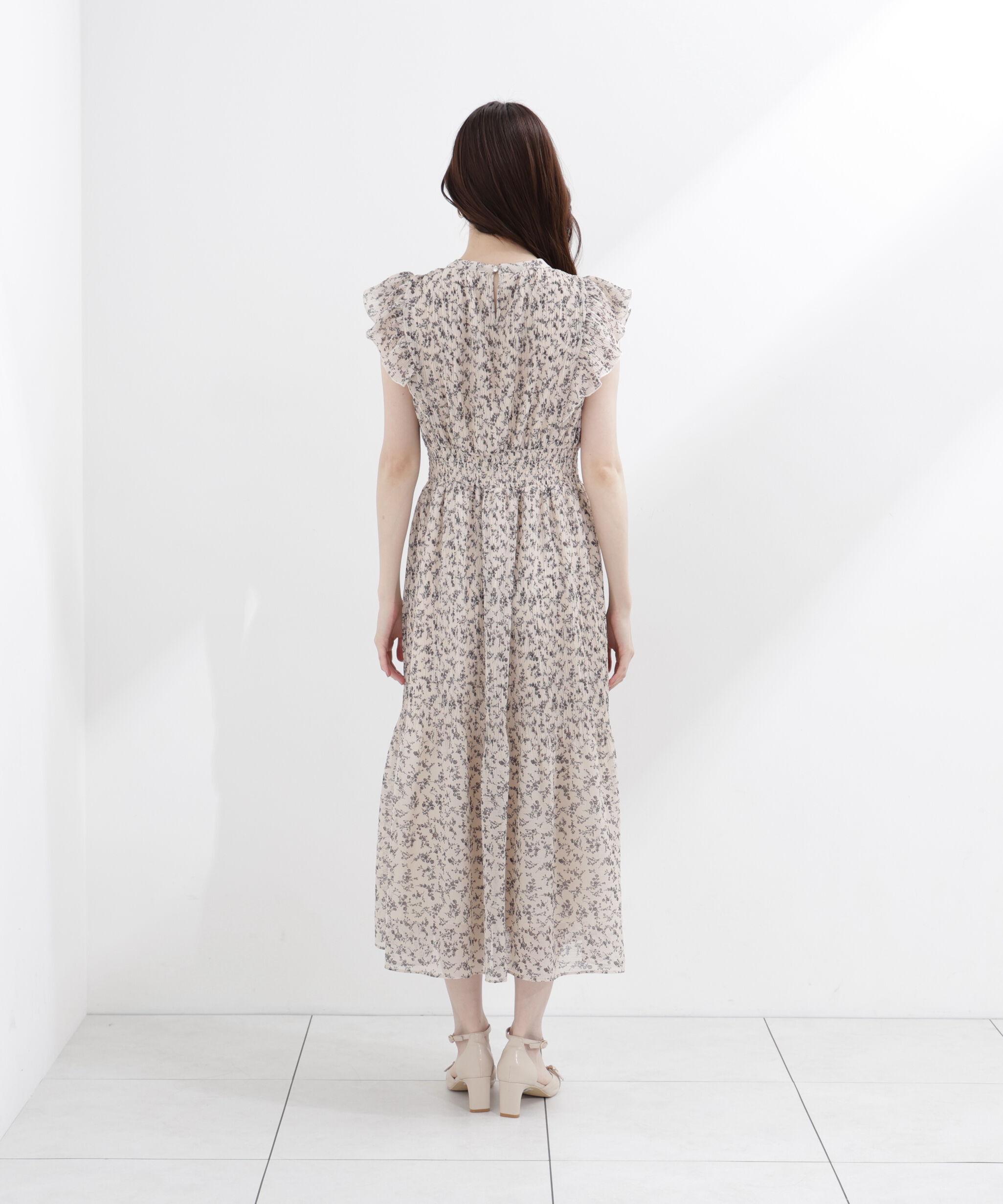 PROPORTION BODY DRESSING「小花楊柳ロングワンピース」|ワンピース|