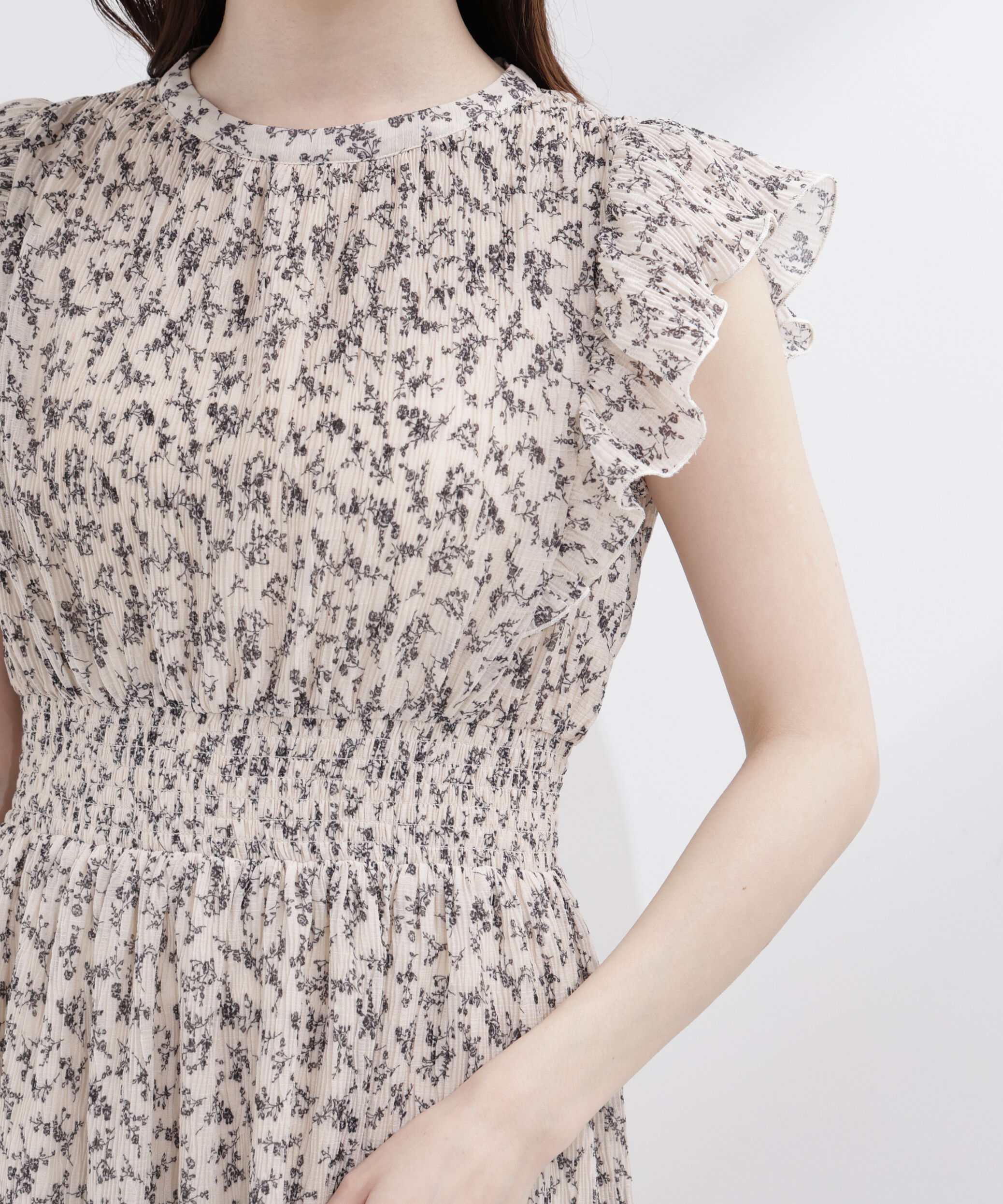 PROPORTION BODY DRESSING「小花楊柳ロングワンピース」|ワンピース|