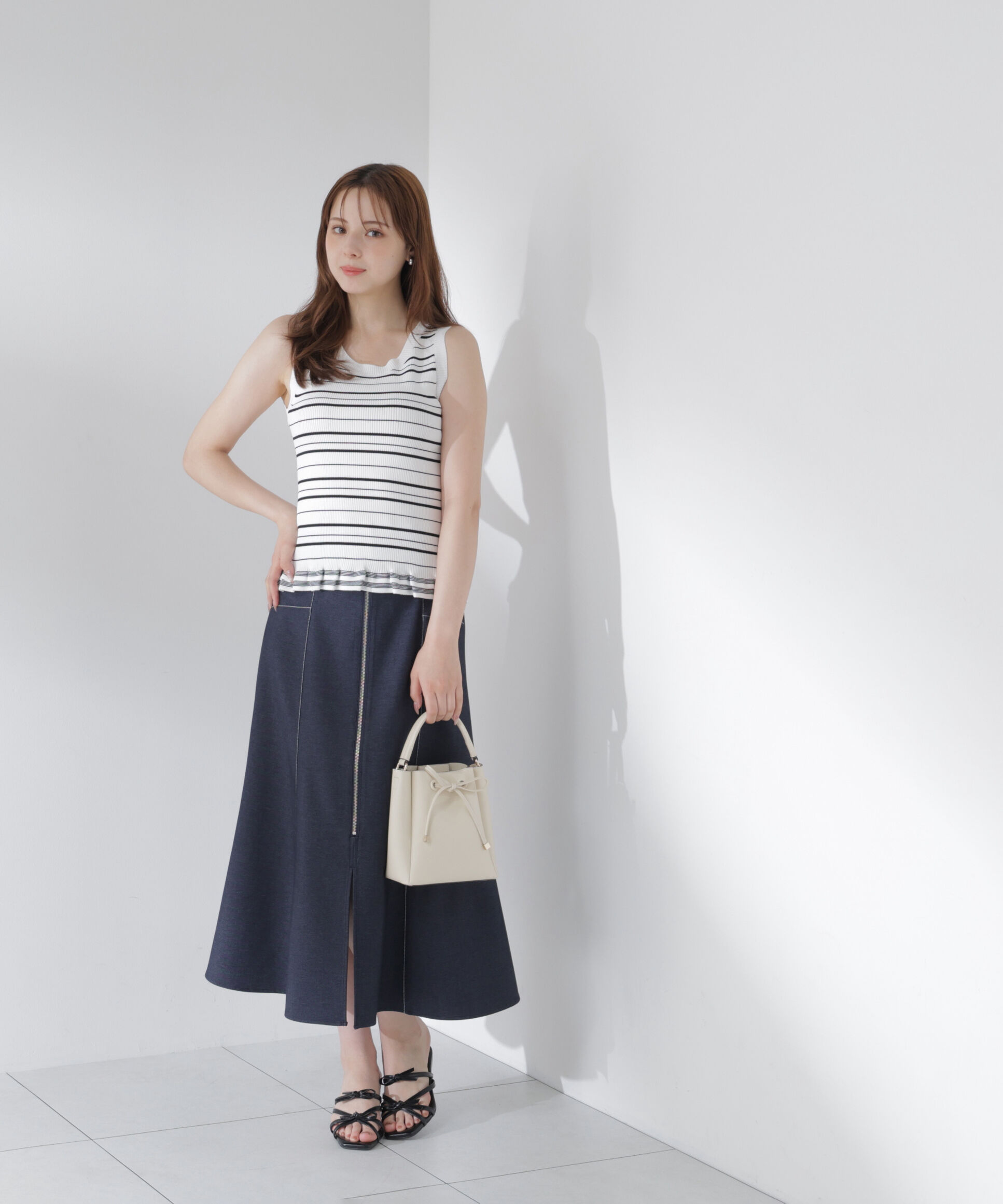 PROPORTION BODY DRESSING「裾フリルニットトップス」|ニット・セーター|