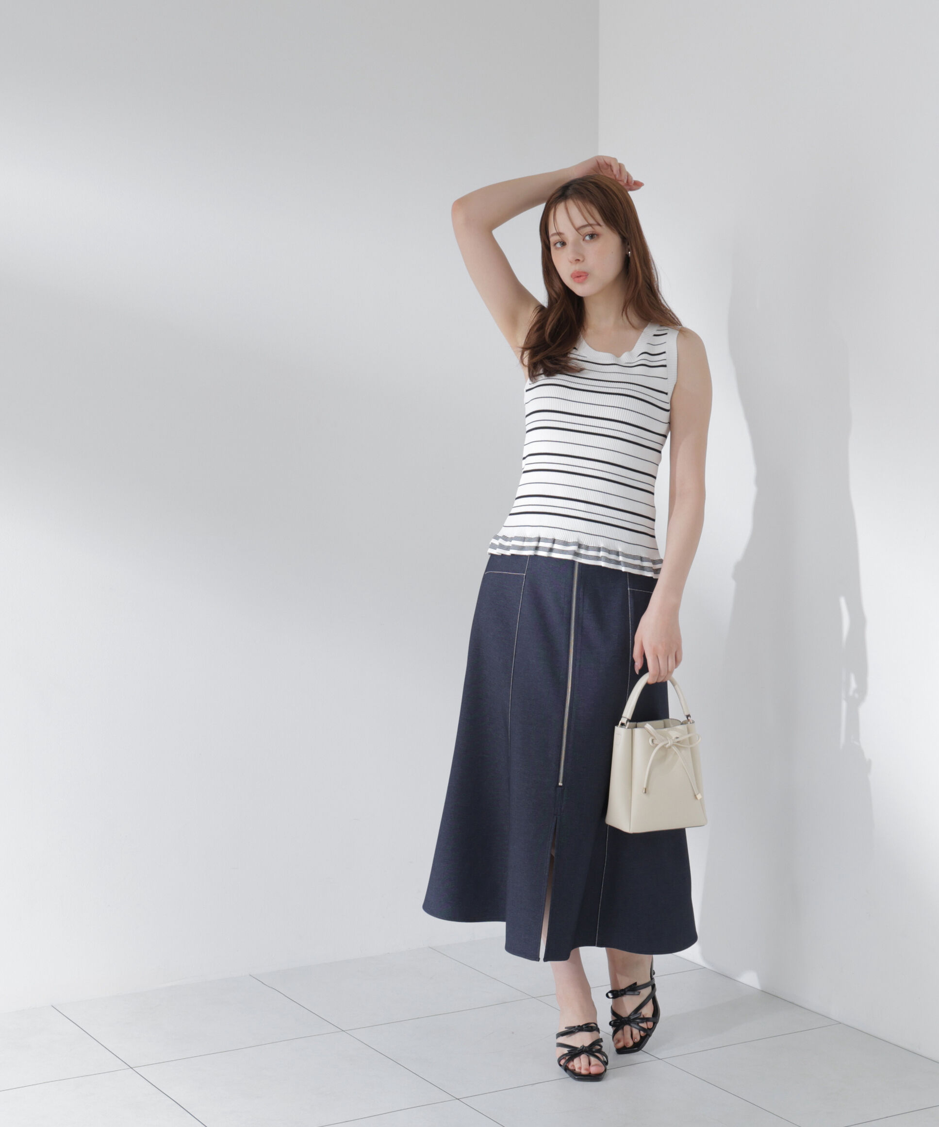 PROPORTION BODY DRESSING「裾フリルニットトップス」|ニット・セーター|