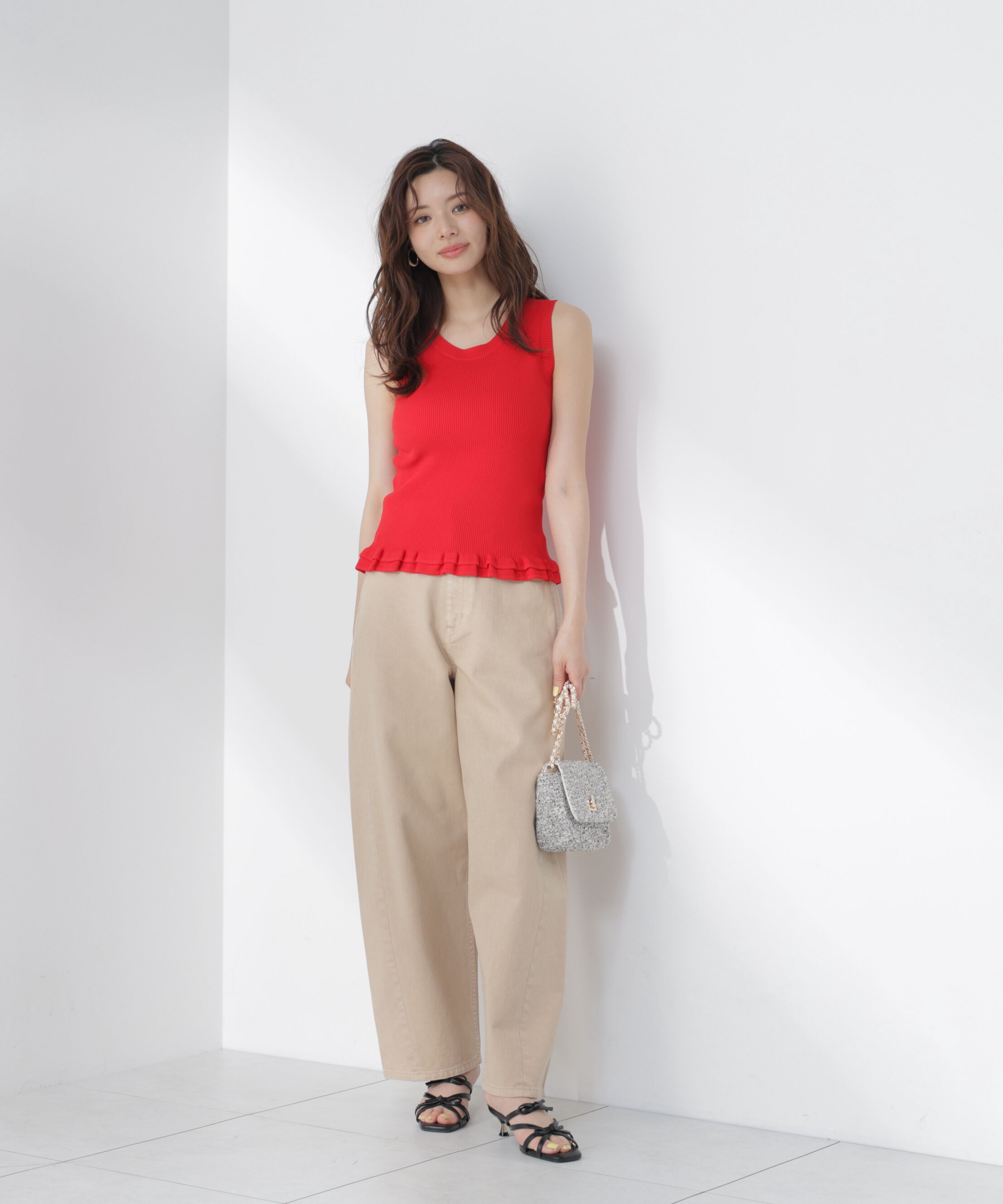 PROPORTION BODY DRESSING「裾フリルニットトップス」|ニット・セーター|