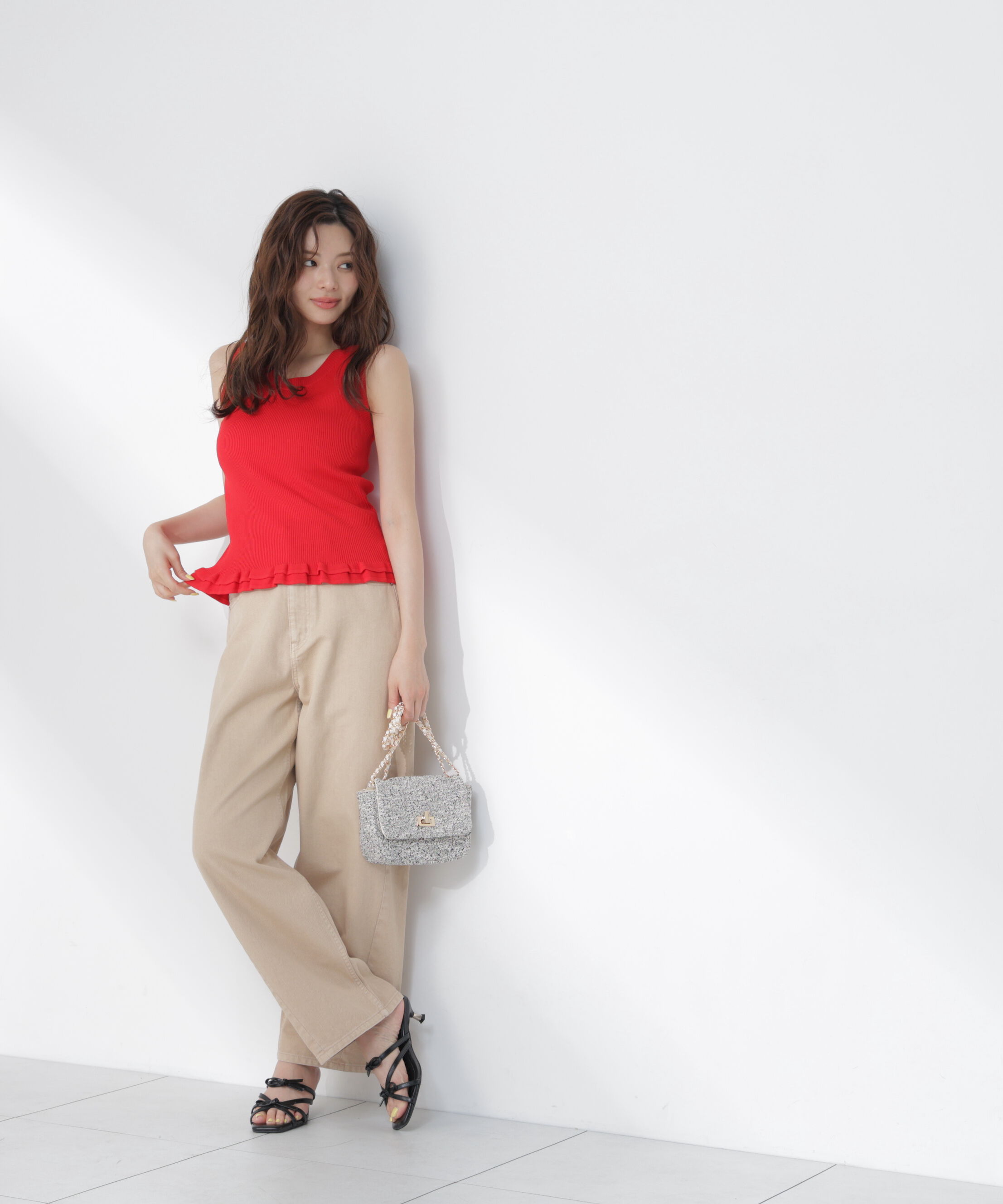 PROPORTION BODY DRESSING「裾フリルニットトップス」|ニット・セーター|