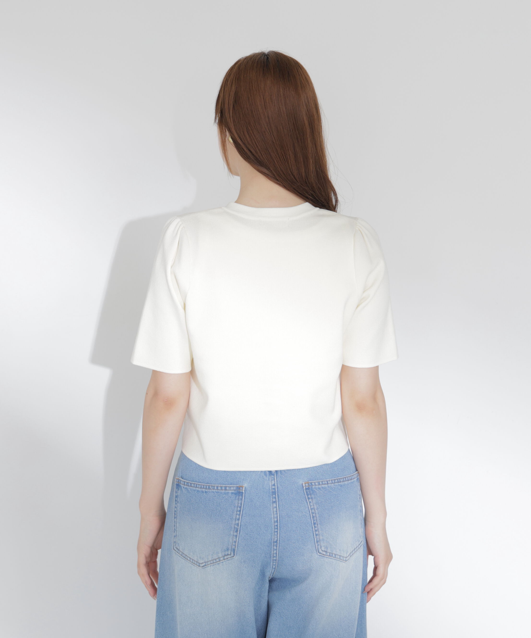 PROPORTION BODY DRESSING「半袖ニットジャケット」|カーディガン|