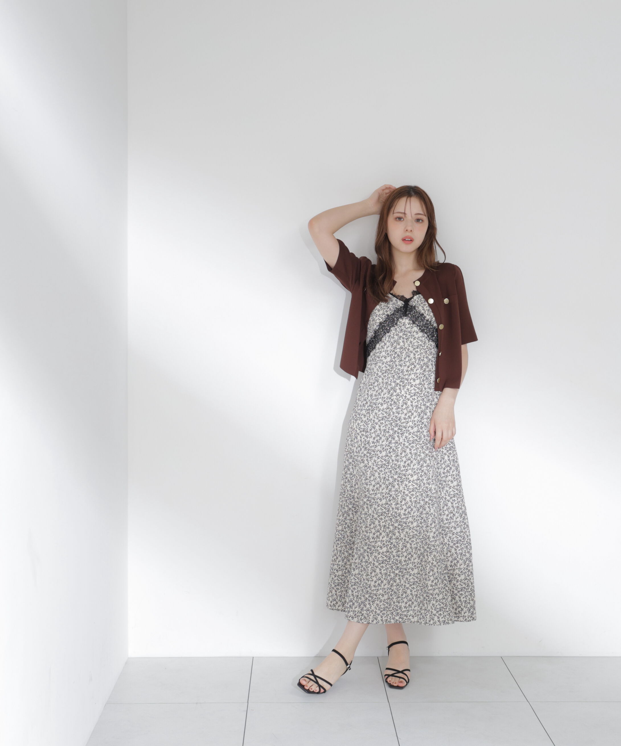 PROPORTION BODY DRESSING「半袖ニットジャケット」|カーディガン|