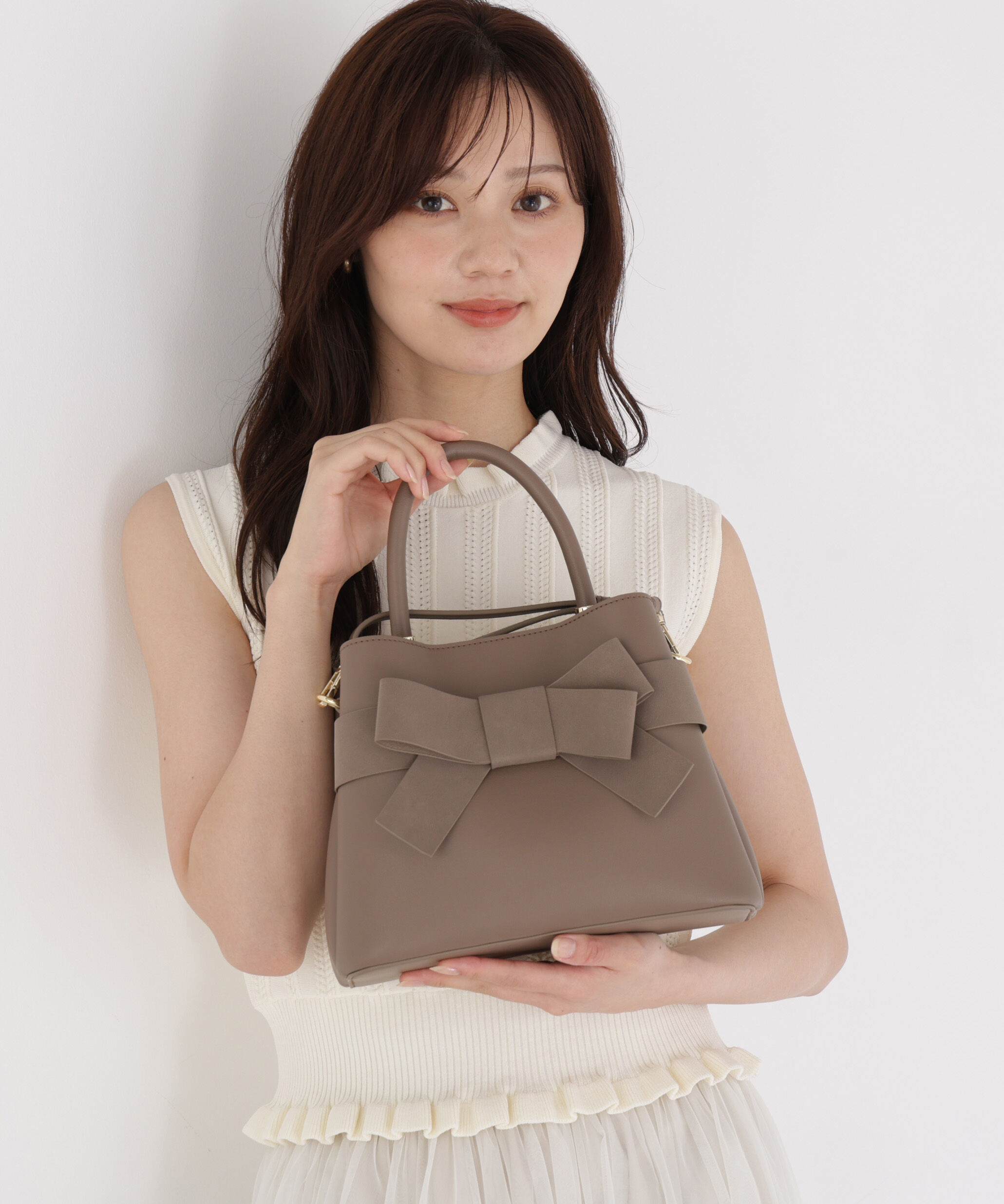 PROPORTION BODY DRESSING「フロントリボンバッグ」|その他|モカ1