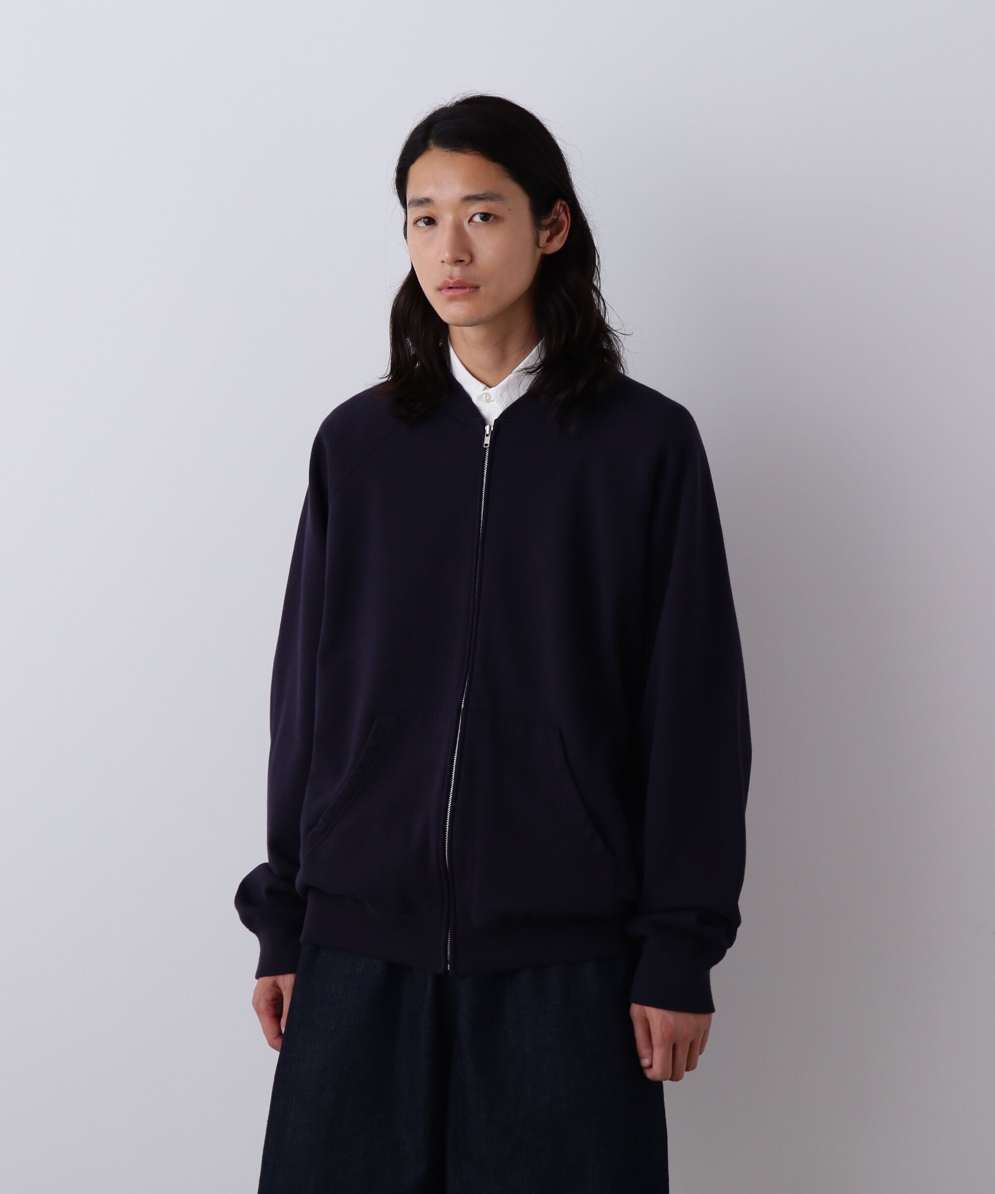 YLEVE 「Ｙ / ORGANIC COTTON HEAVY WEIGHT FLEECE ZIP UP BLOUSON」|ブルゾン・スタジャン|