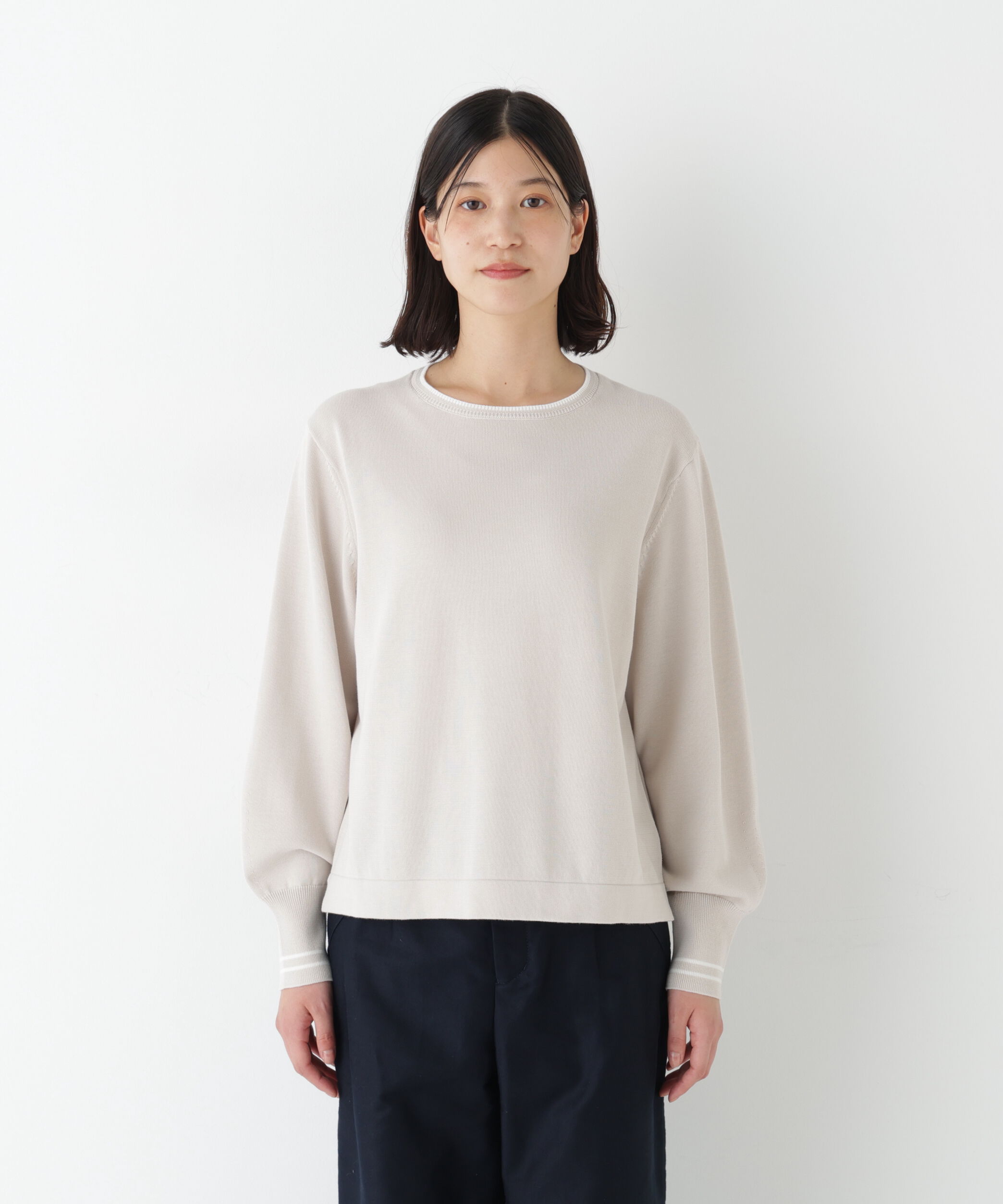  「◆《ｵｰｶﾞﾆｯｸｺｯﾄﾝ混 / ｳｫｯｼｬﾌﾞﾙ》ｵｰｶﾞﾆｯｸｺｯ 」|ニット・セーター|