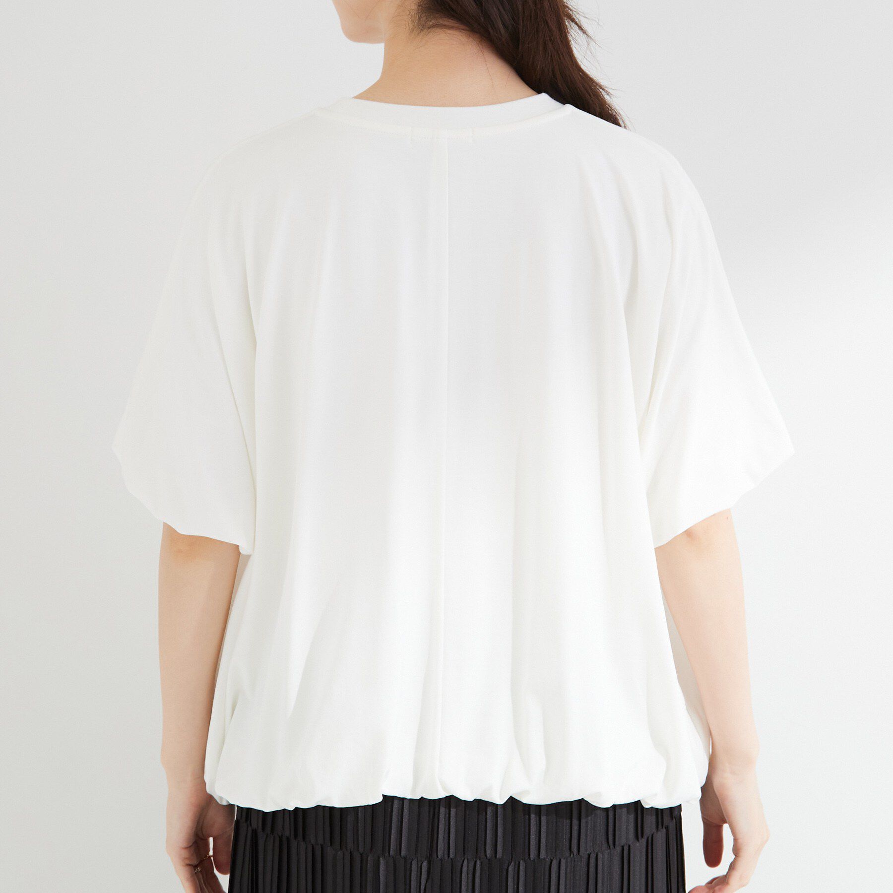 SHOO･LA･RUE「【ひんやり/洗濯機可】インせず着られる バルーンデザインTシャツ」|Tシャツ・カットソー|