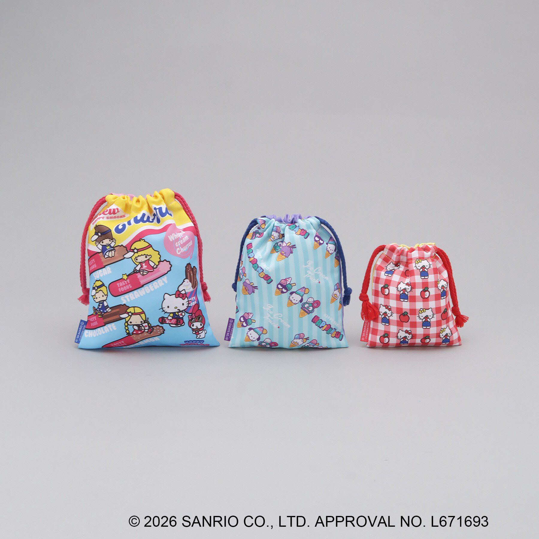 212 KITCHEN STORE「巾着3P SANRIO CHARACTERS ＜Sanrio サンリオ＞」|その他|