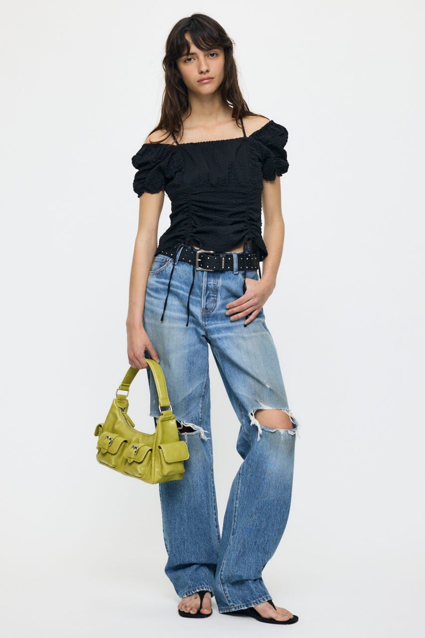 MOUSSY「MULTIWAY GATHER ブラウス」|シャツ・ブラウス|