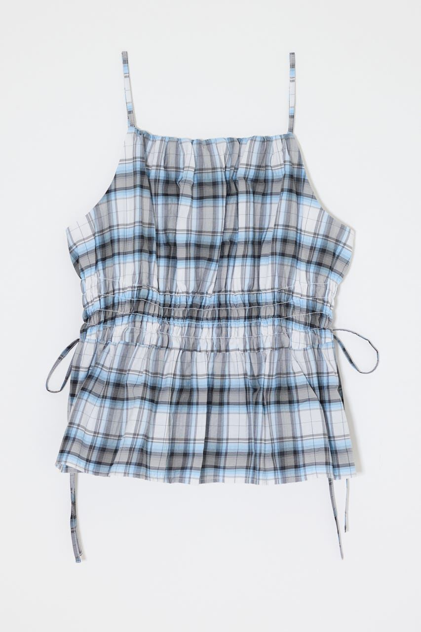 MOUSSY「PLAID GATHER キャミ」|キャミソール|